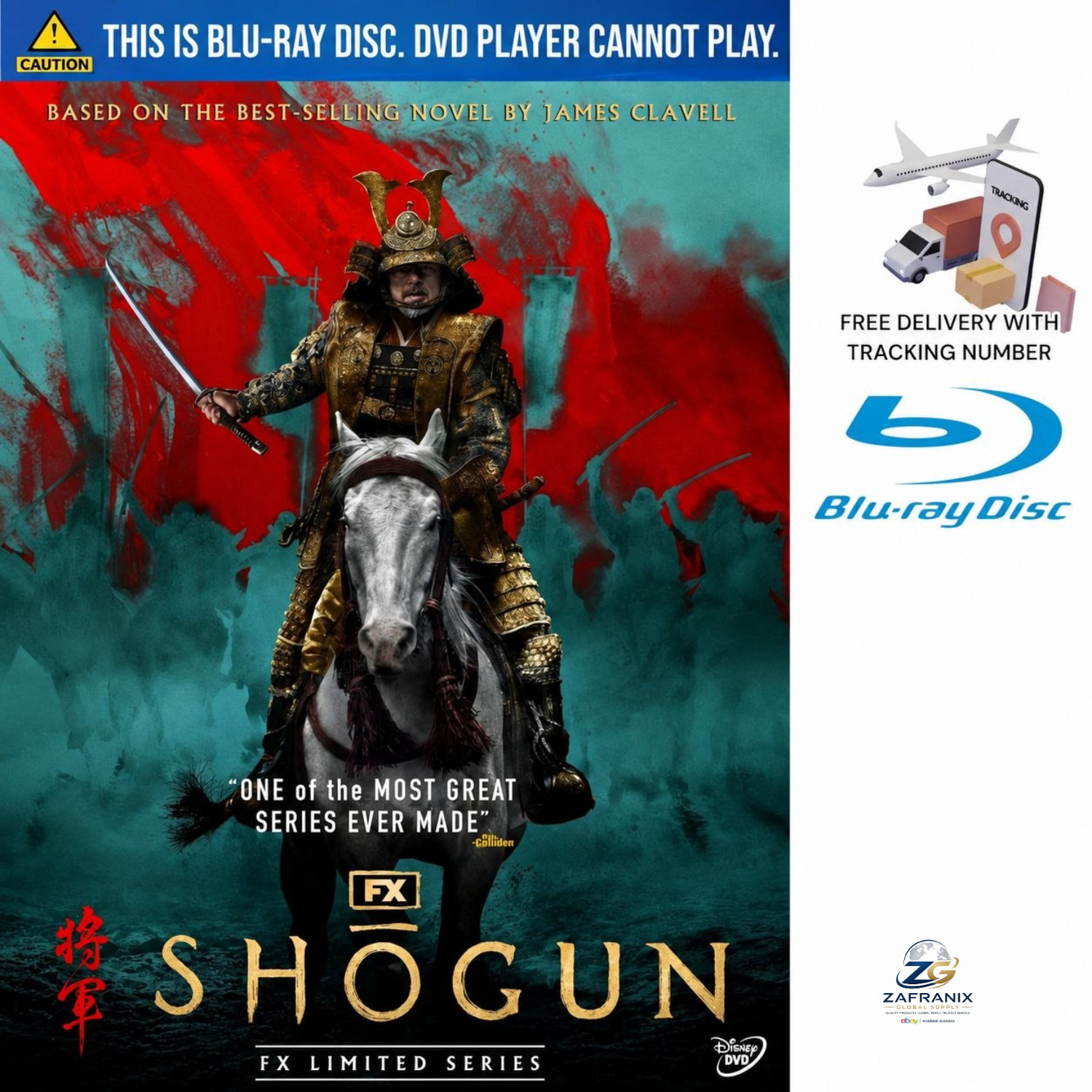 Shogun 2024 Complete TV Series Blu-ray Japanese Audio English Subtitles FREESHIP
