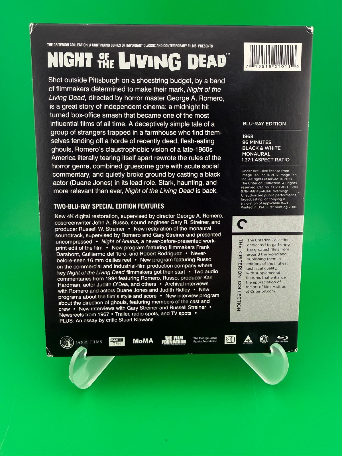 Night of the Living Dead (Blu-ray 1968) Criterion Collection Special Edition