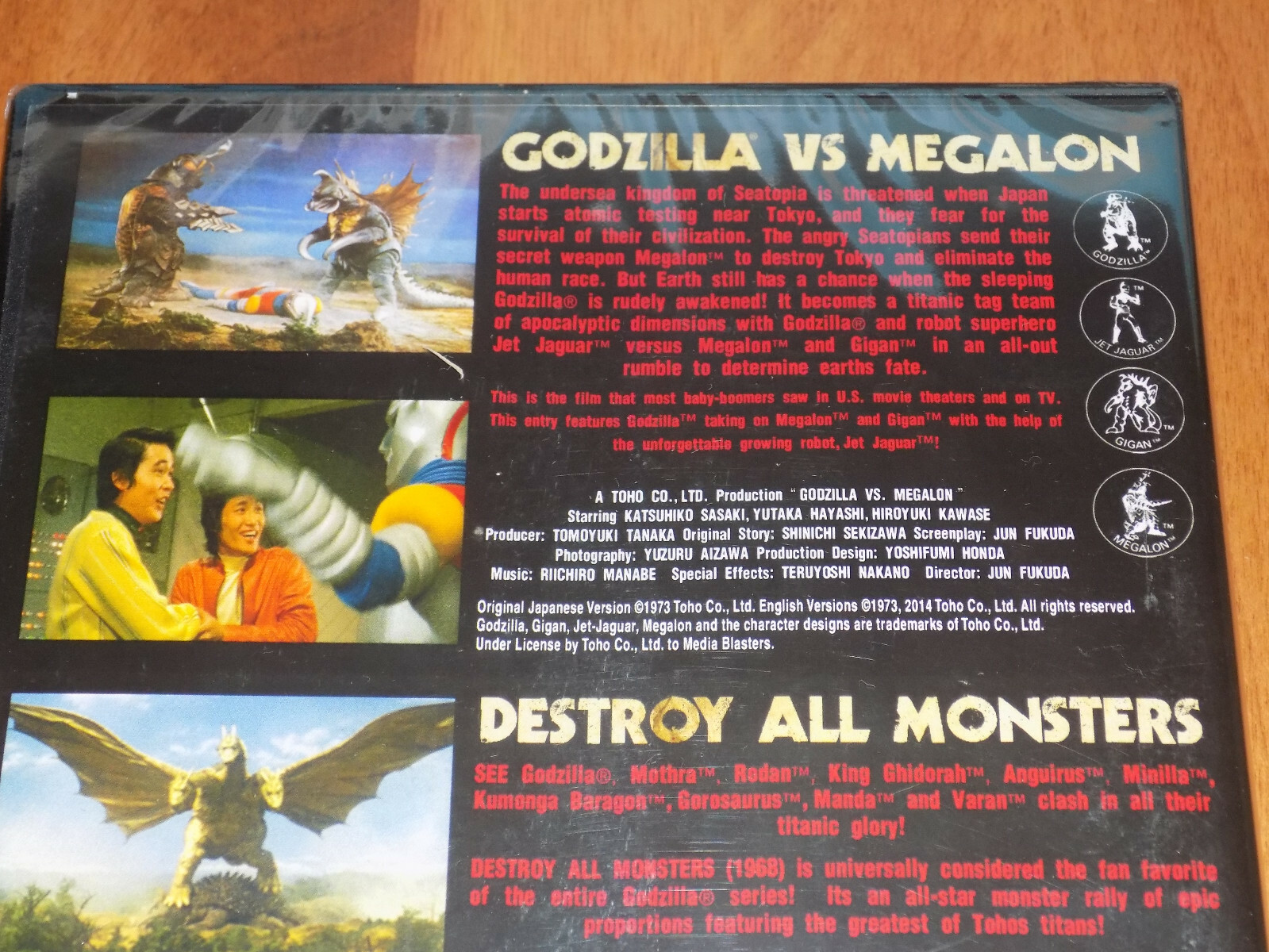DESTROY ALL MONSTERS + GODZILLA MEGALON Stomp Box 2 Film Monster Classic DVD NEW
