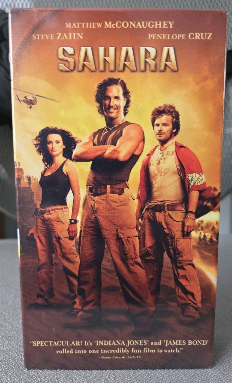Sahara 2005 Sealed Paramount VHS Watermark Late Release McConaughey Cruz