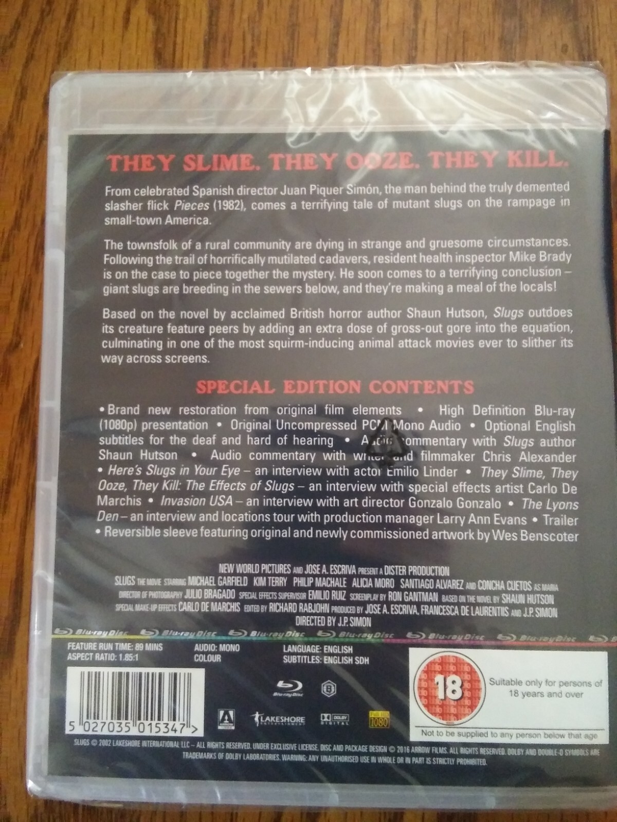 SLUGS GORY 80s HORROR ARROW EXTRAS BRAND NEW *SE*