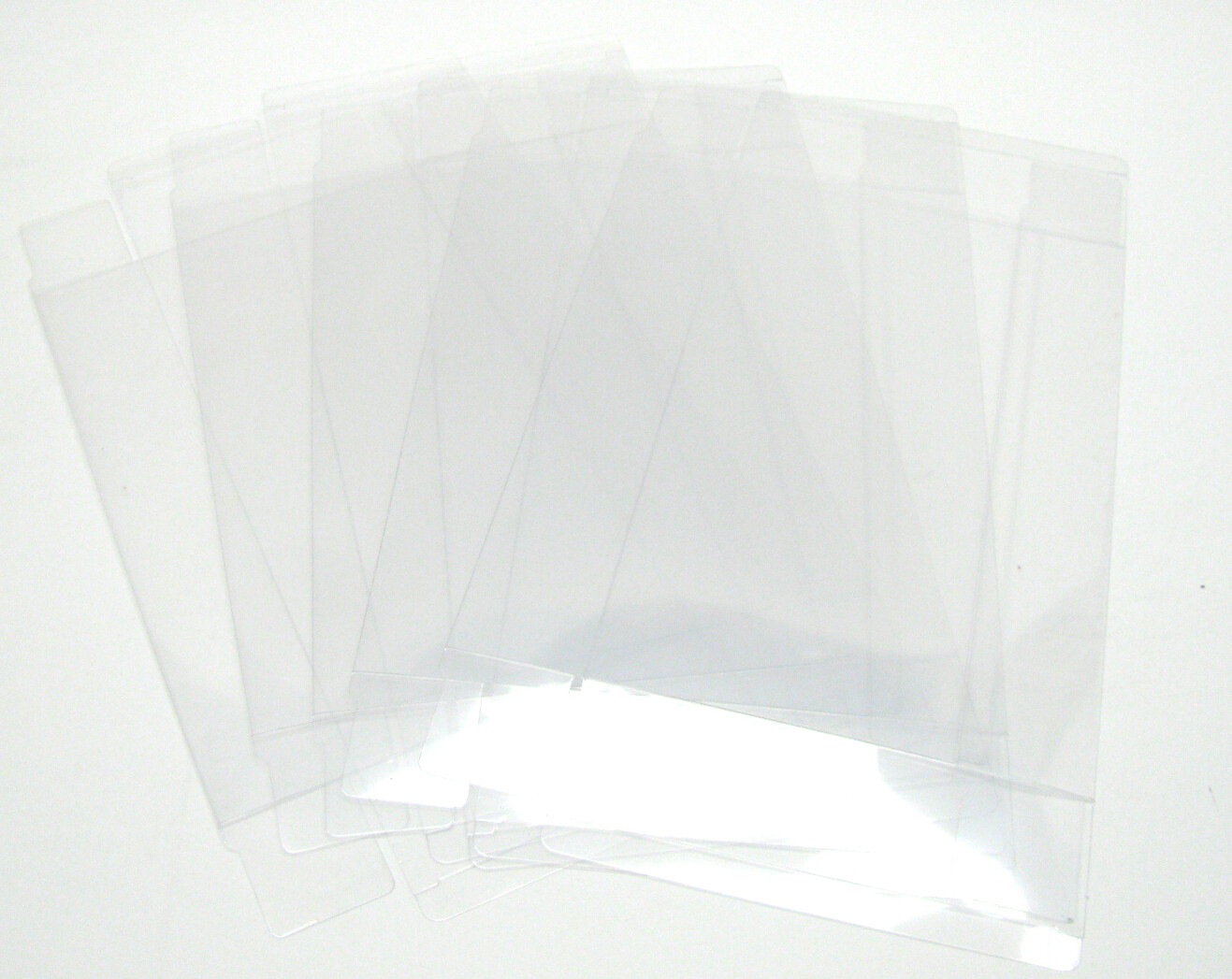 50x VHS MOVIE CARDBOARD BIG BOX (SIZE D) CLEAR PLASTIC PROTECTIVE BOX PROTECTORS
