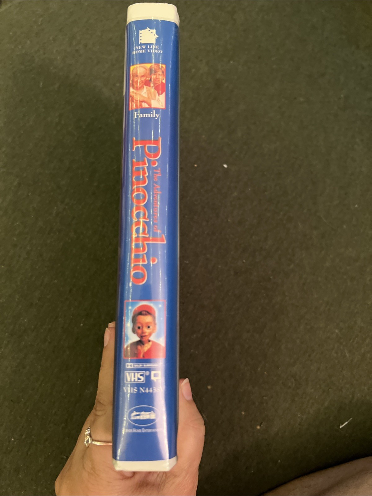 The Adventures of Pinocchio VHS tape hologram cover, Martin Landau Clamshell ￼