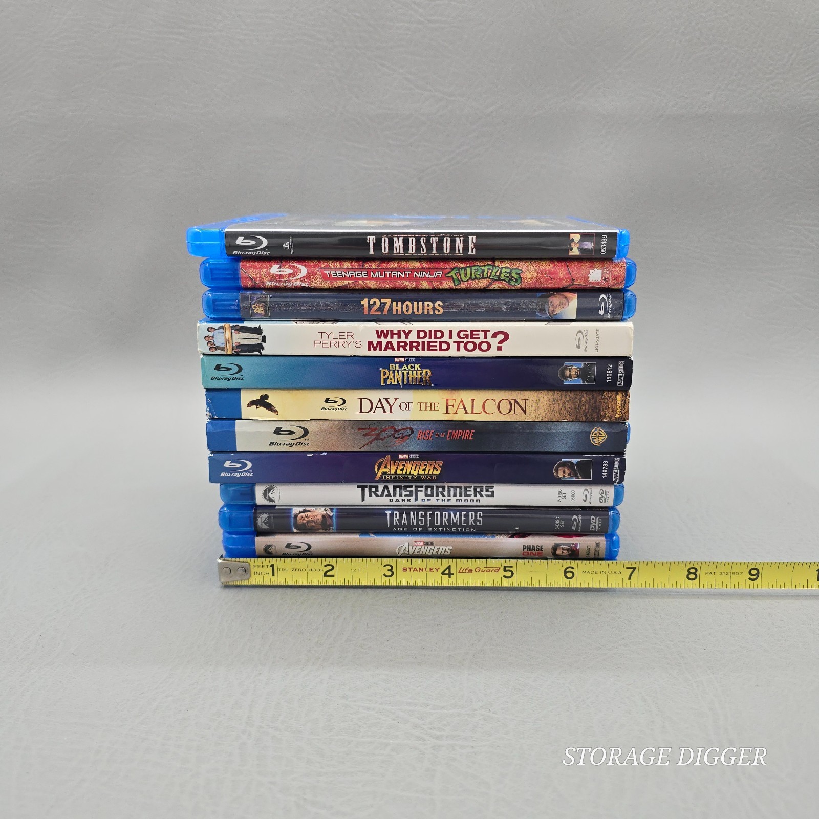 Action, Adventure, Science Fiction, War, Superhero Movies Blu-ray Disc Lot of 12