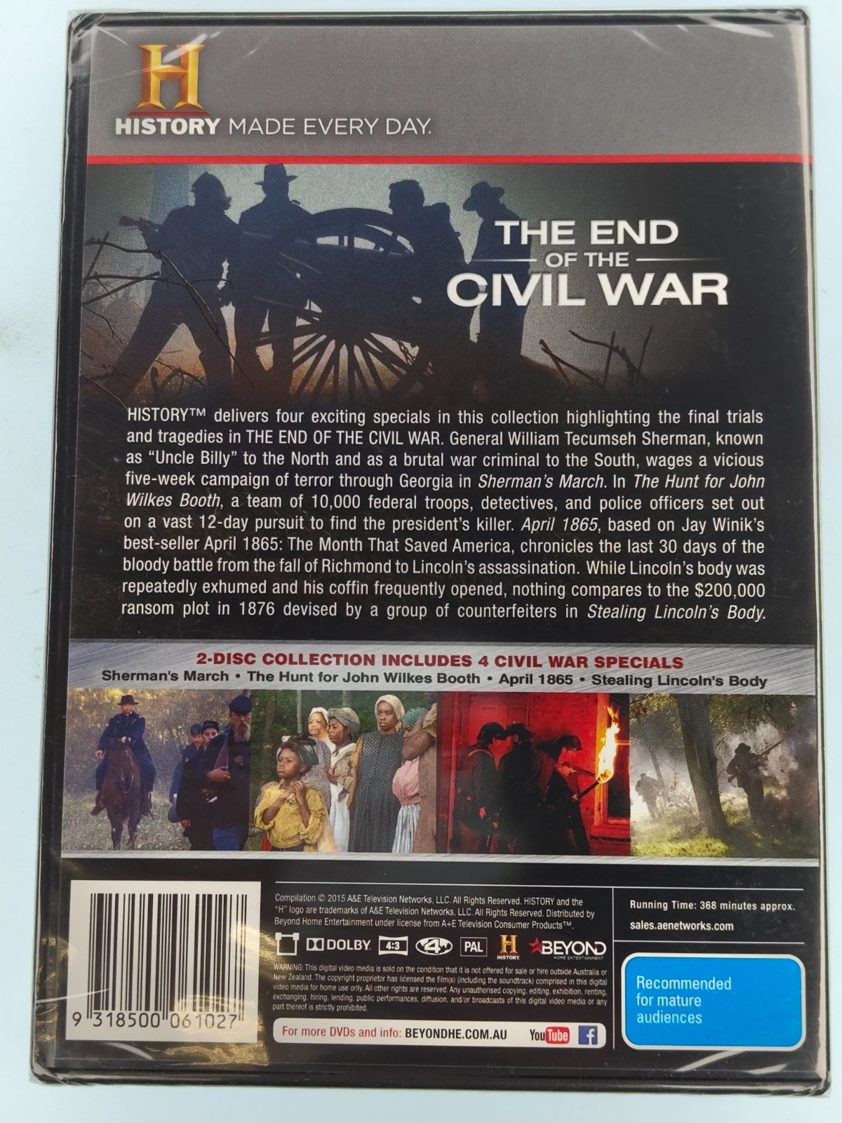 The End of the Civil War – History Channel – DVD New Sealed