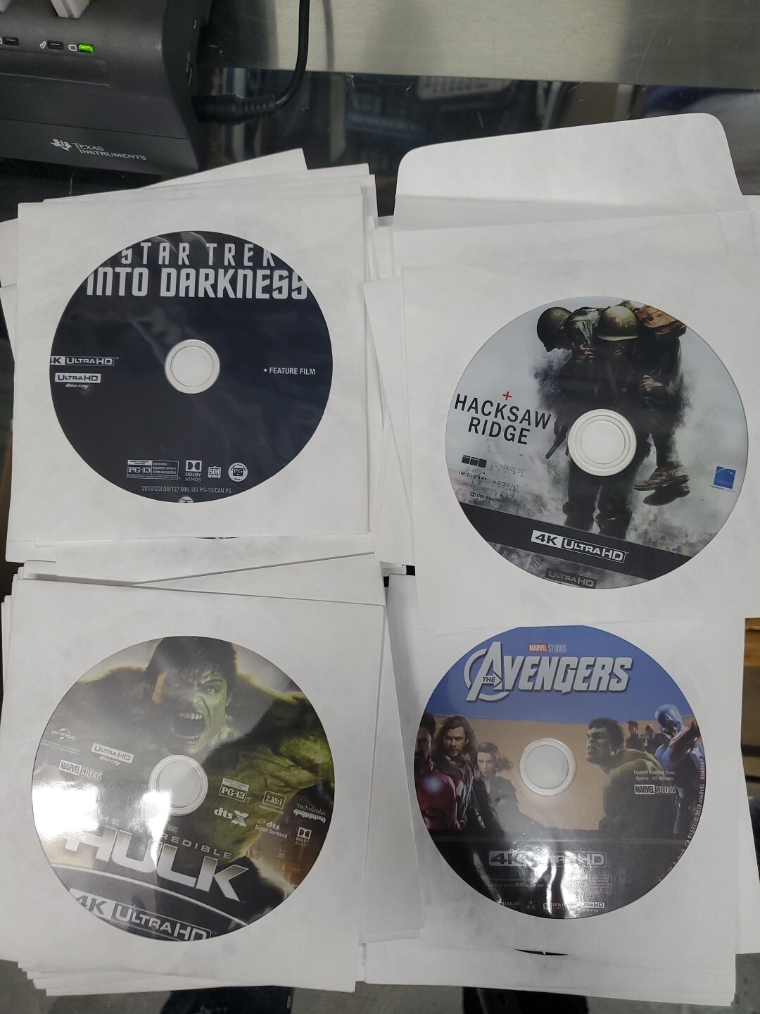 4K Movie Lot- You Choose! UHD, DISC ONLY, NO CASES, NO BLU RAY
