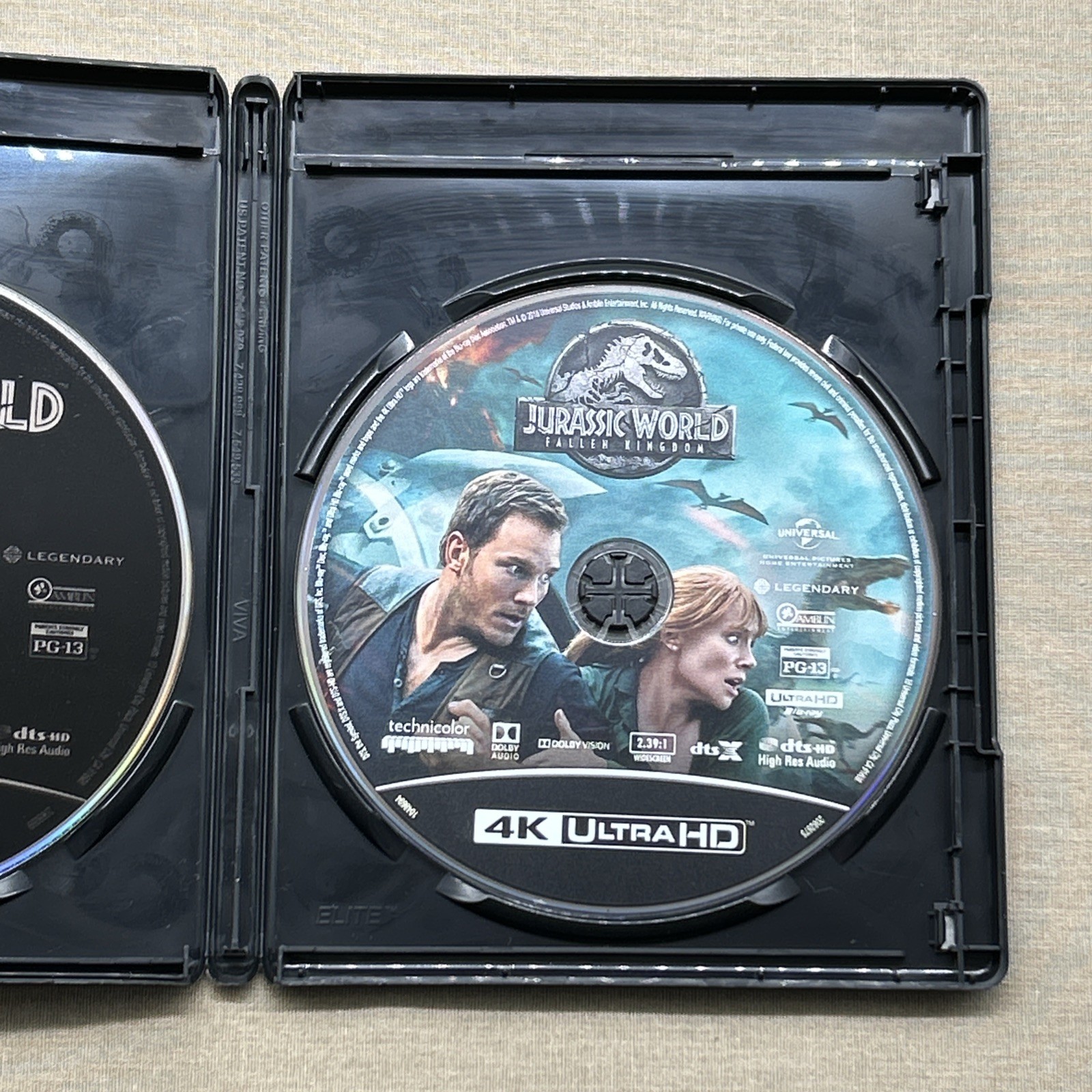 Jurassic World Fallen Kingdom (4K UHD & Blu-ray 2018 + Slipcover) Park 5 Nublar