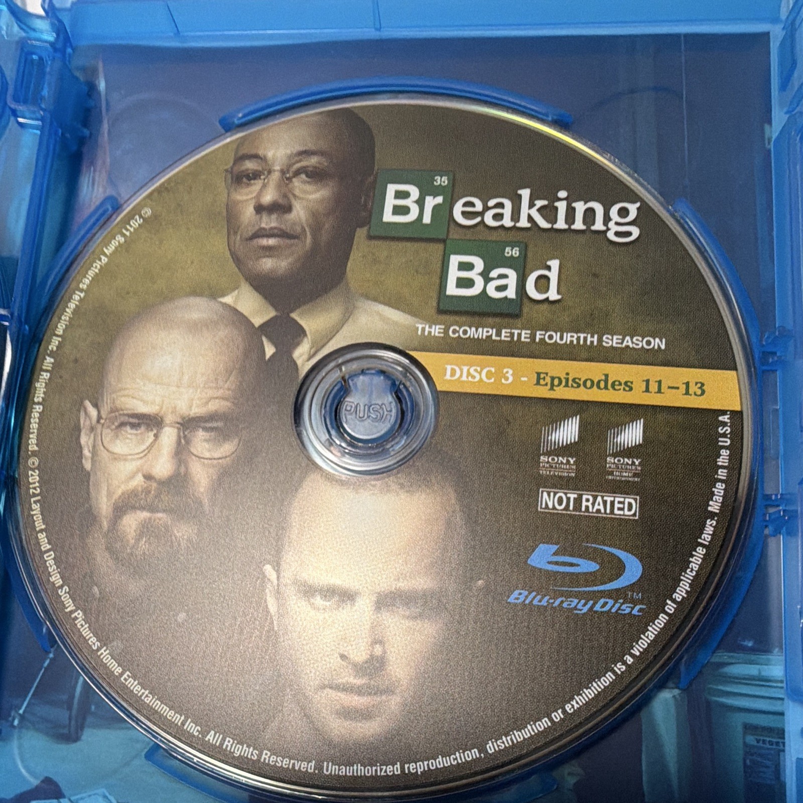 Breaking Bad Complete Fourth Season Blu-ray 3-Disc Box Set NR +Commentary