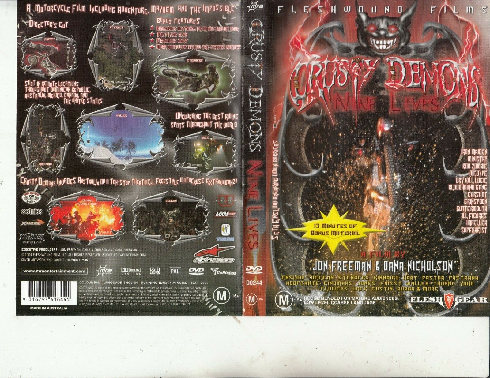 Crusty Demons-Nine Lives-2003-[74 Minutes]-Motor Bike CD-DVD