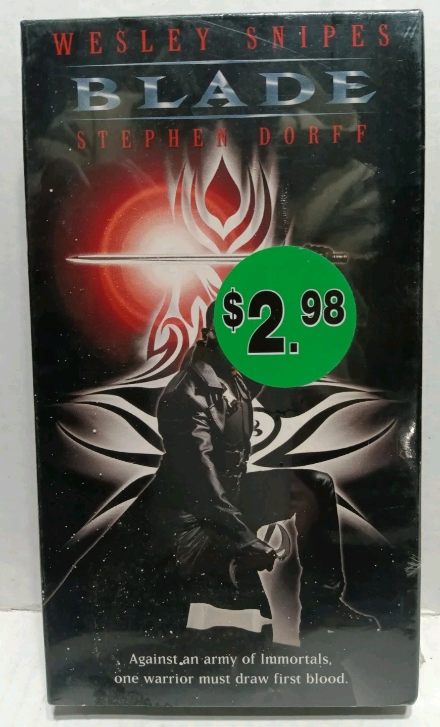 BLADE 1 VHS Wesley Snipes 1998 2001 New Line WHV Watermark NEW & SEALED