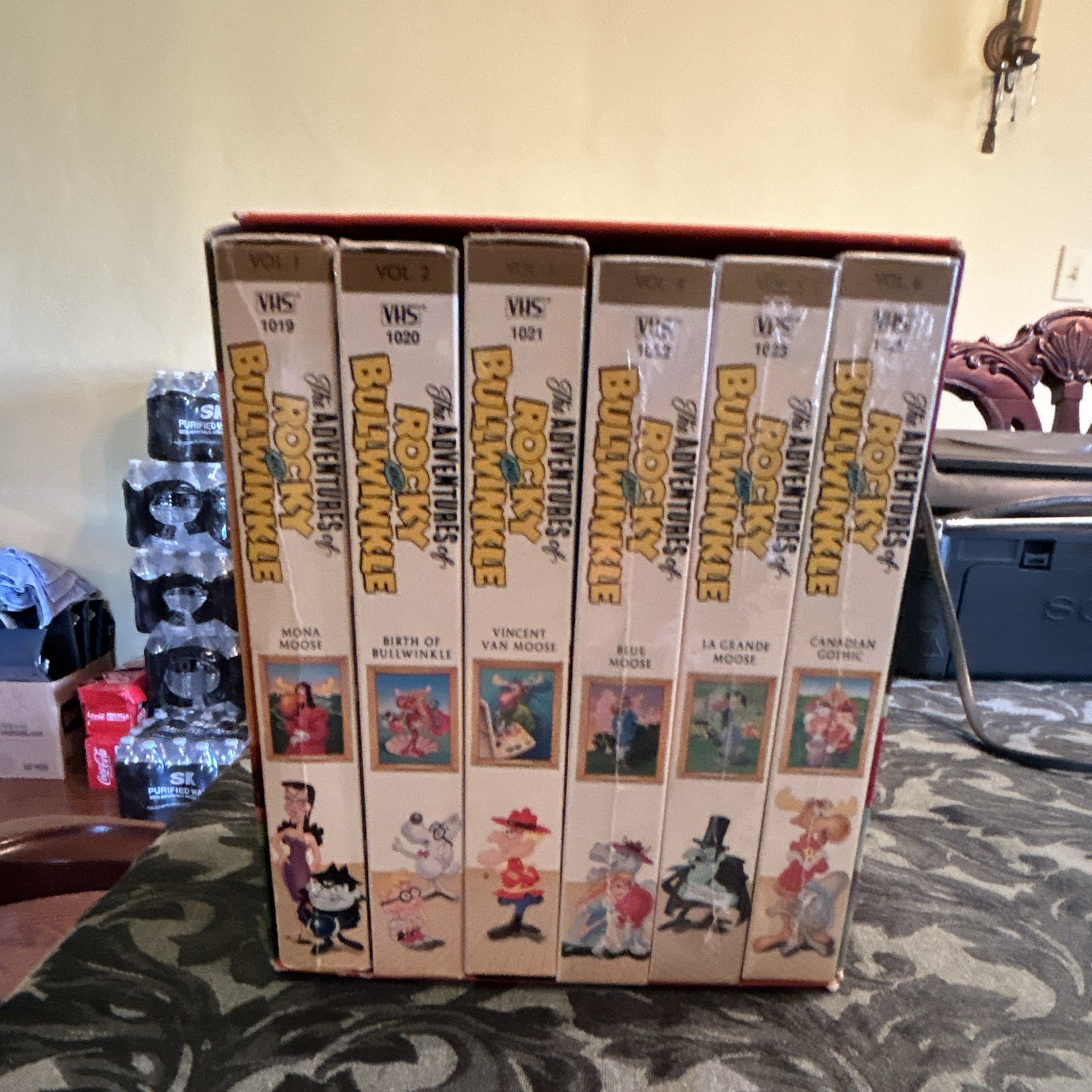 The Adventures of Rocky and Bullwinkle VHS Box Set Vol 1-6 Buena Vista 1992