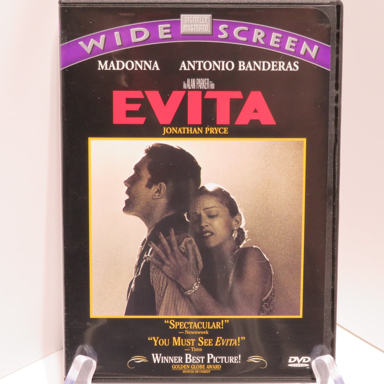 Evita DVD 1996 Madonna Antonio Banderas Alan Parker Wide Screen PG-13