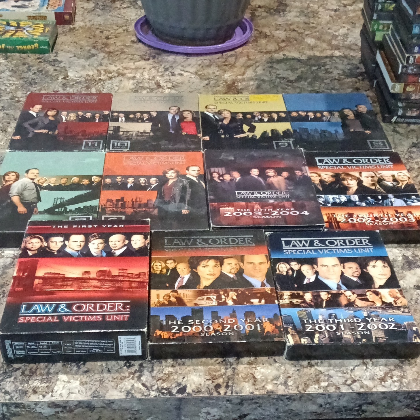 Law & Order: SVU DVD Box Set Lot Seasons 1-5 Mariska Hargitay Meloni