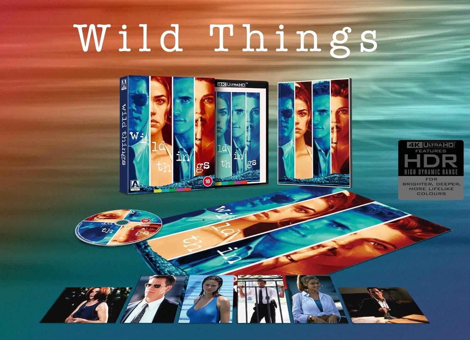WILD THINGS (1998) 4K UHD Blu-Ray Limited Edition BRAND NEW (USA Compatible)