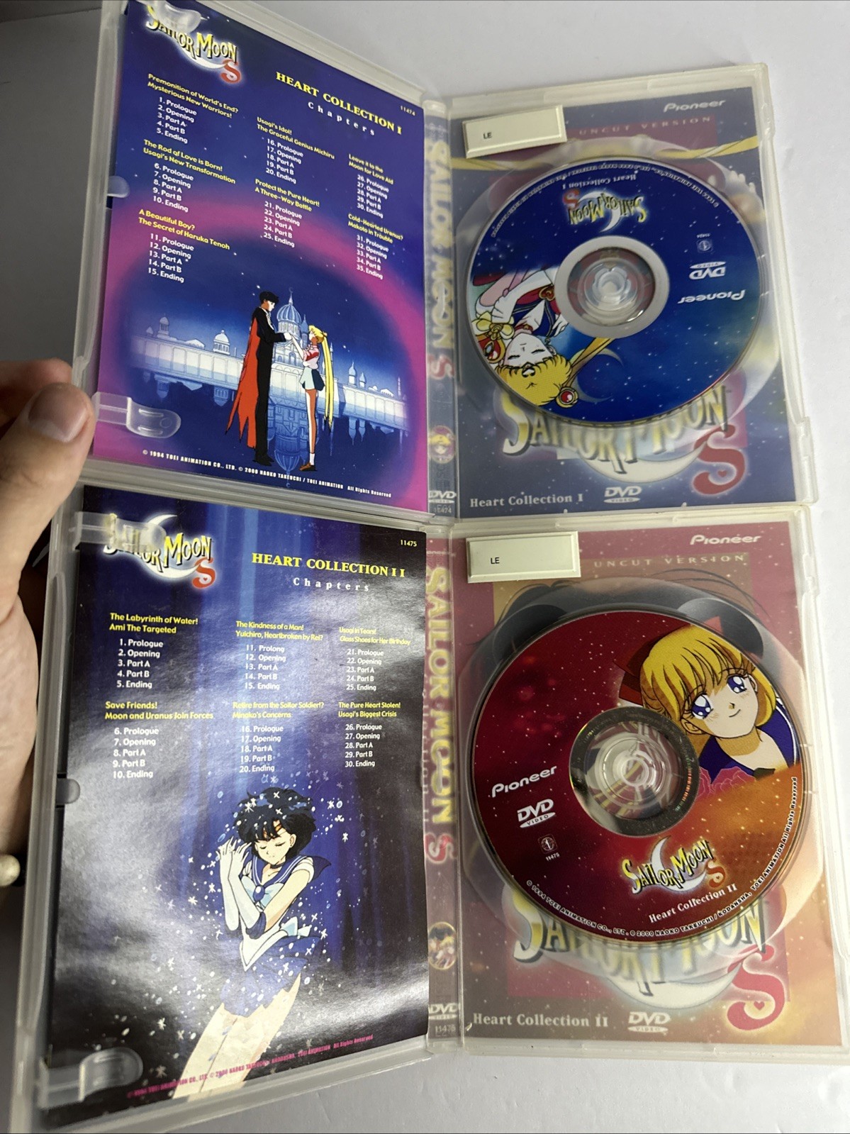 Sailor Moon S Heart Collection I II III IV 1 2 3 4 DVD Lot Uncut Version Pioneer