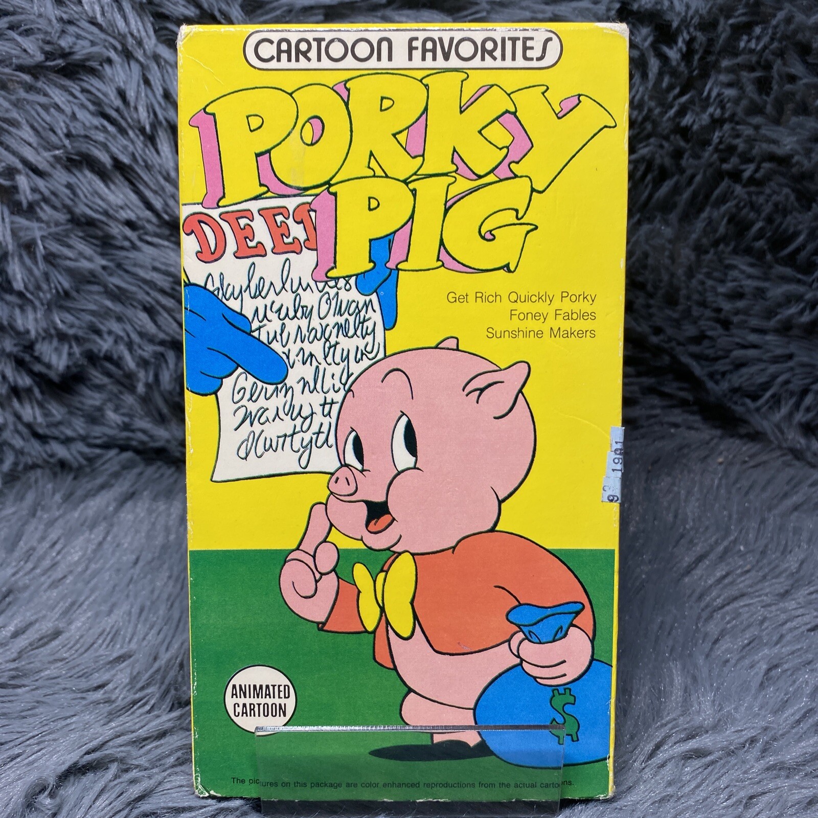 Cartoon Favorites Porky Pig VHS Tape 1940s 1950s Rare Cartoon Classic Movie Film