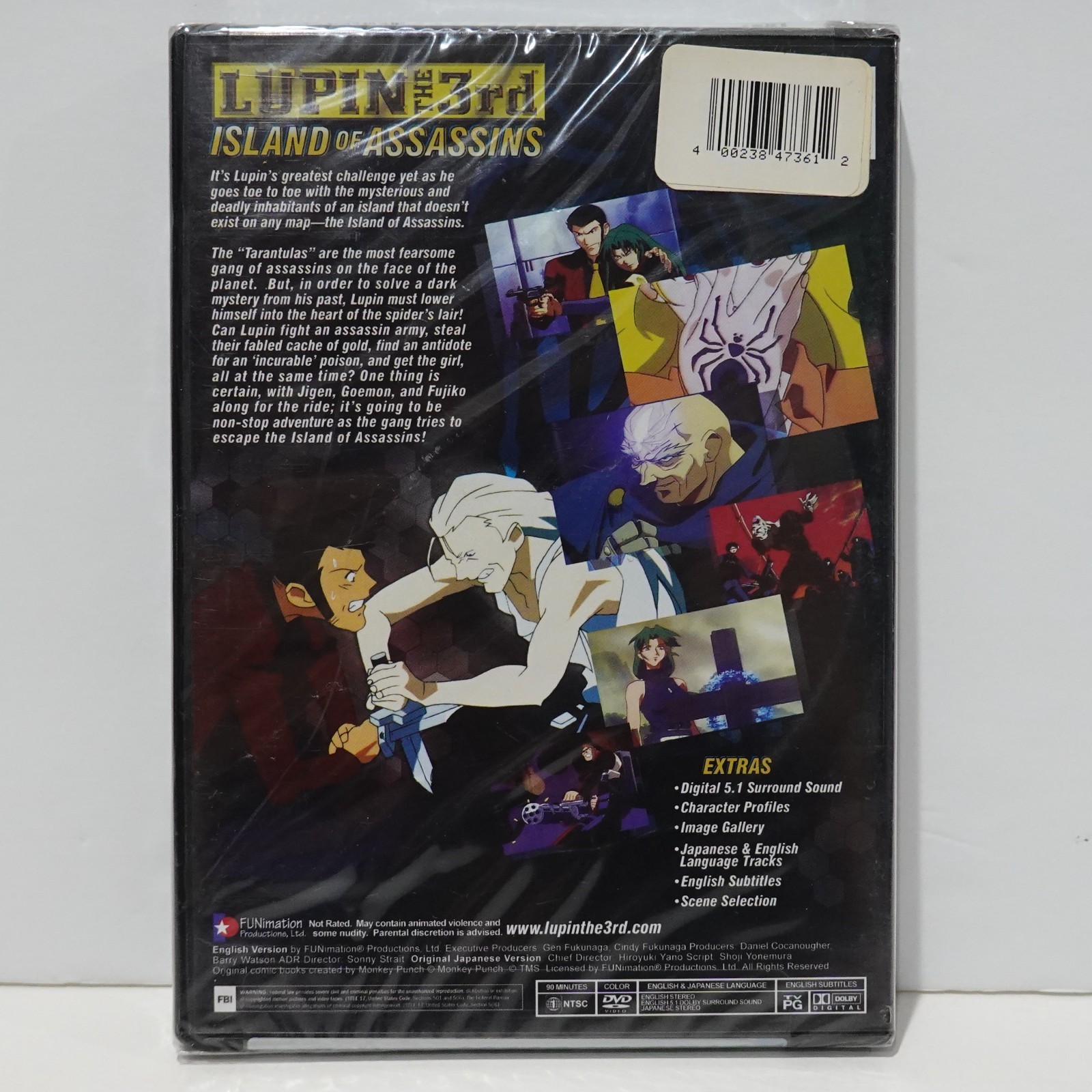 Lupin the 3rd Island of Assassins Lupin III DVD Movie Funimation New Sealed