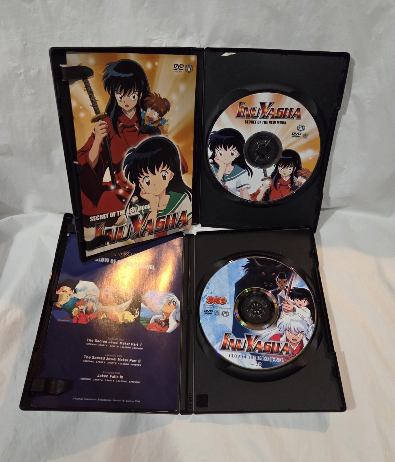 Inuyasha DVD Lot Of 8 Assorted Anime DVD Us/japanese Vintage Seasons And Movies
