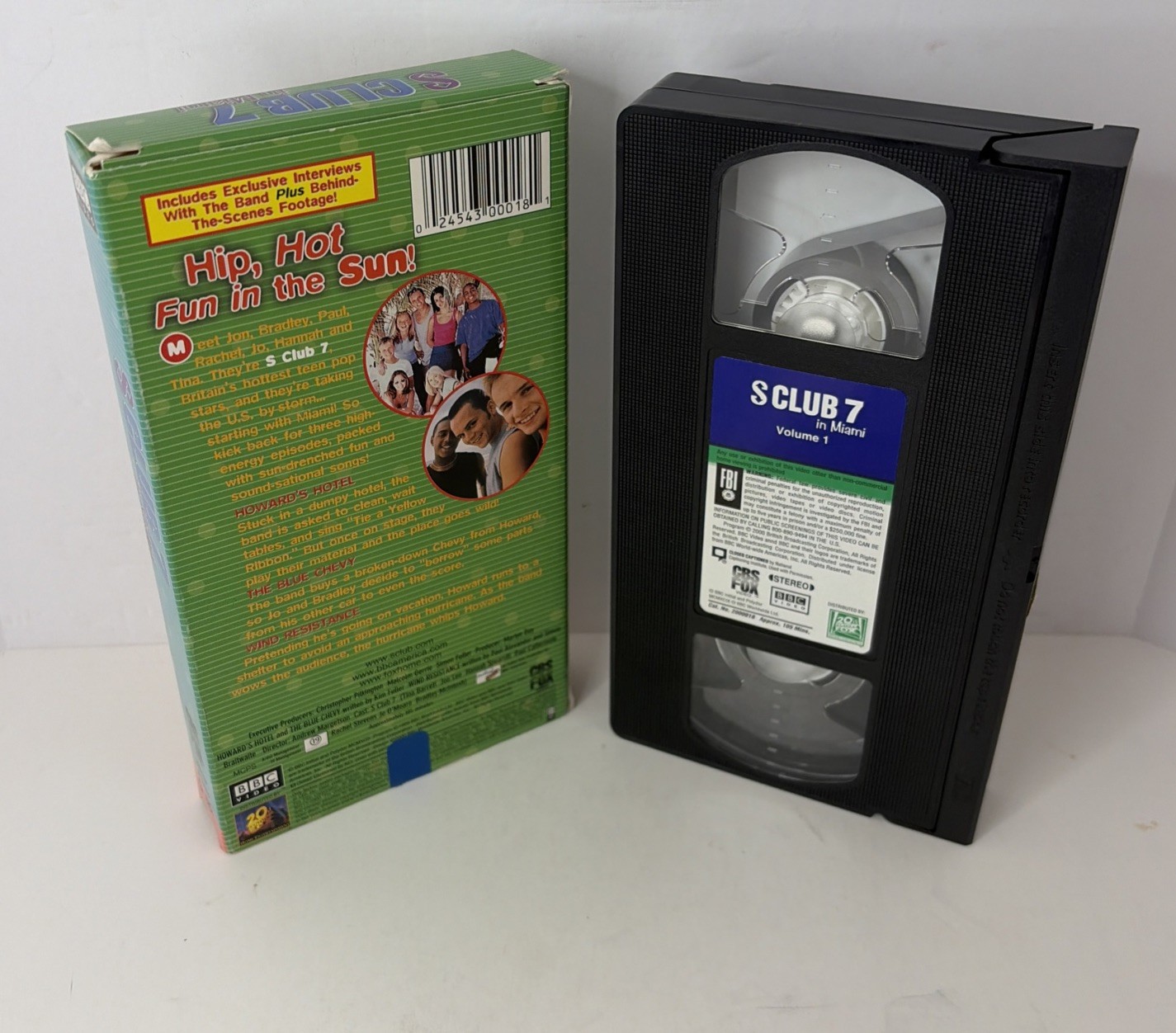 S Club 7 in Miami Volume 1 VHS Tape 1999 w/Slipcase PLAY TESTED BBC Video FOX