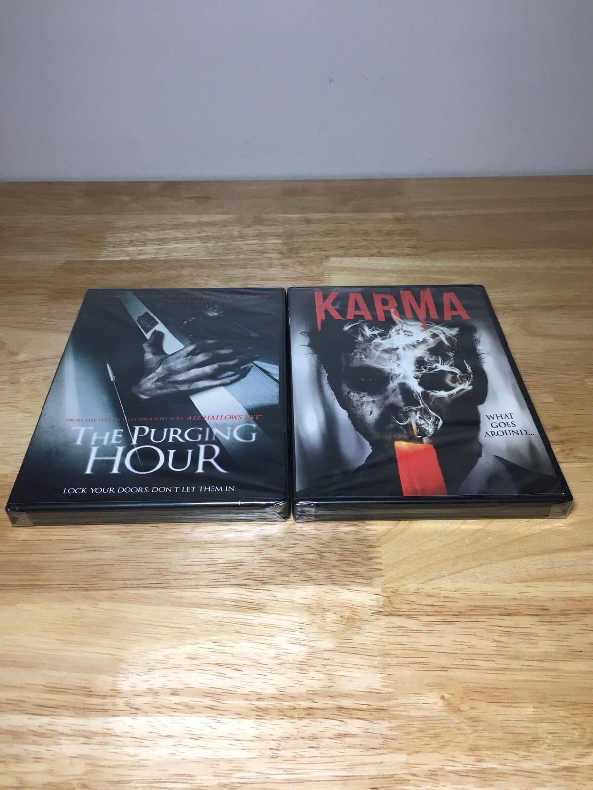 Lot of Two Brand New Sealed Horror DVDs The Purging Hour & Karma Films Movies!