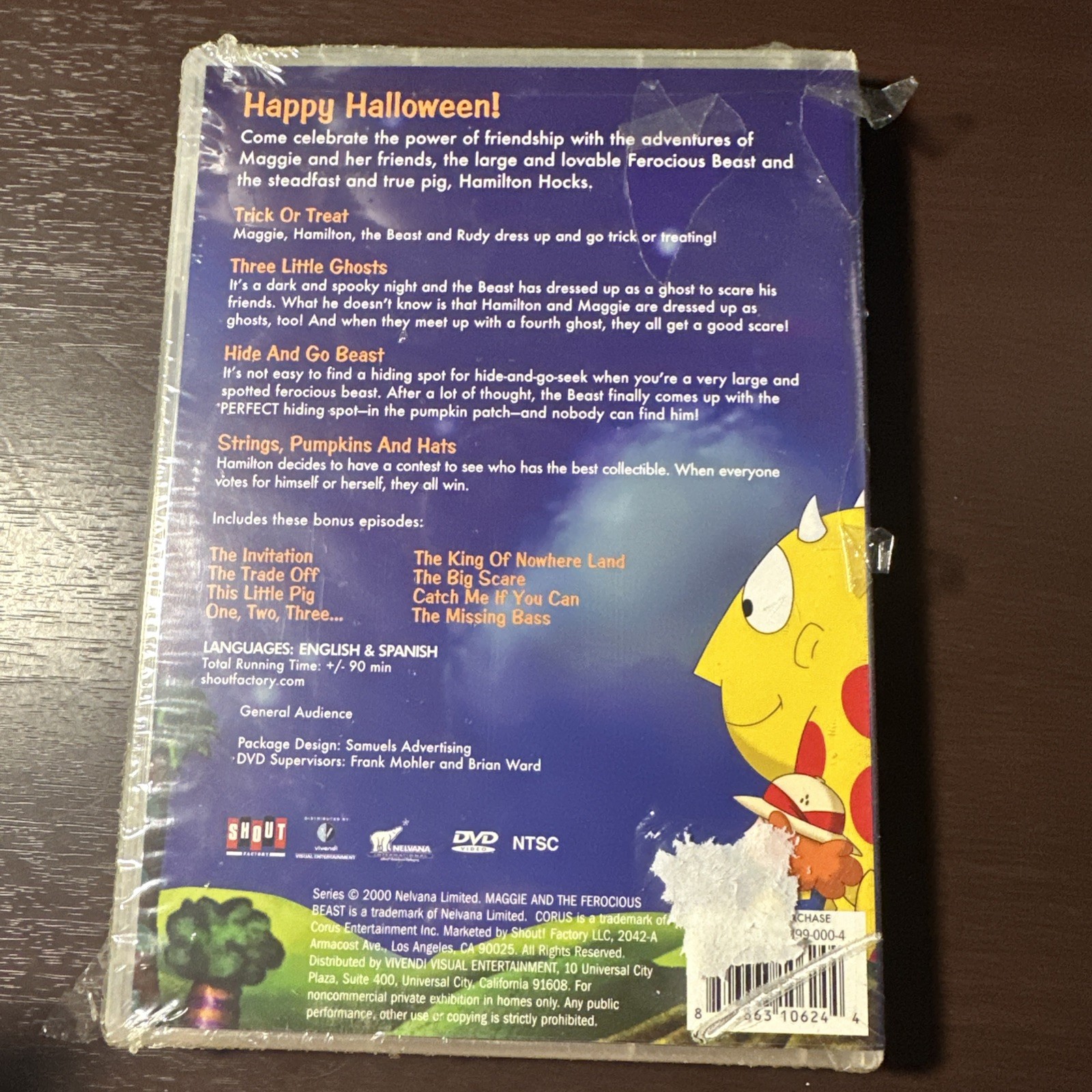 Maggie and the Ferocious Beast: Trick or Treat (DVD) Halloween Children’s Sealed