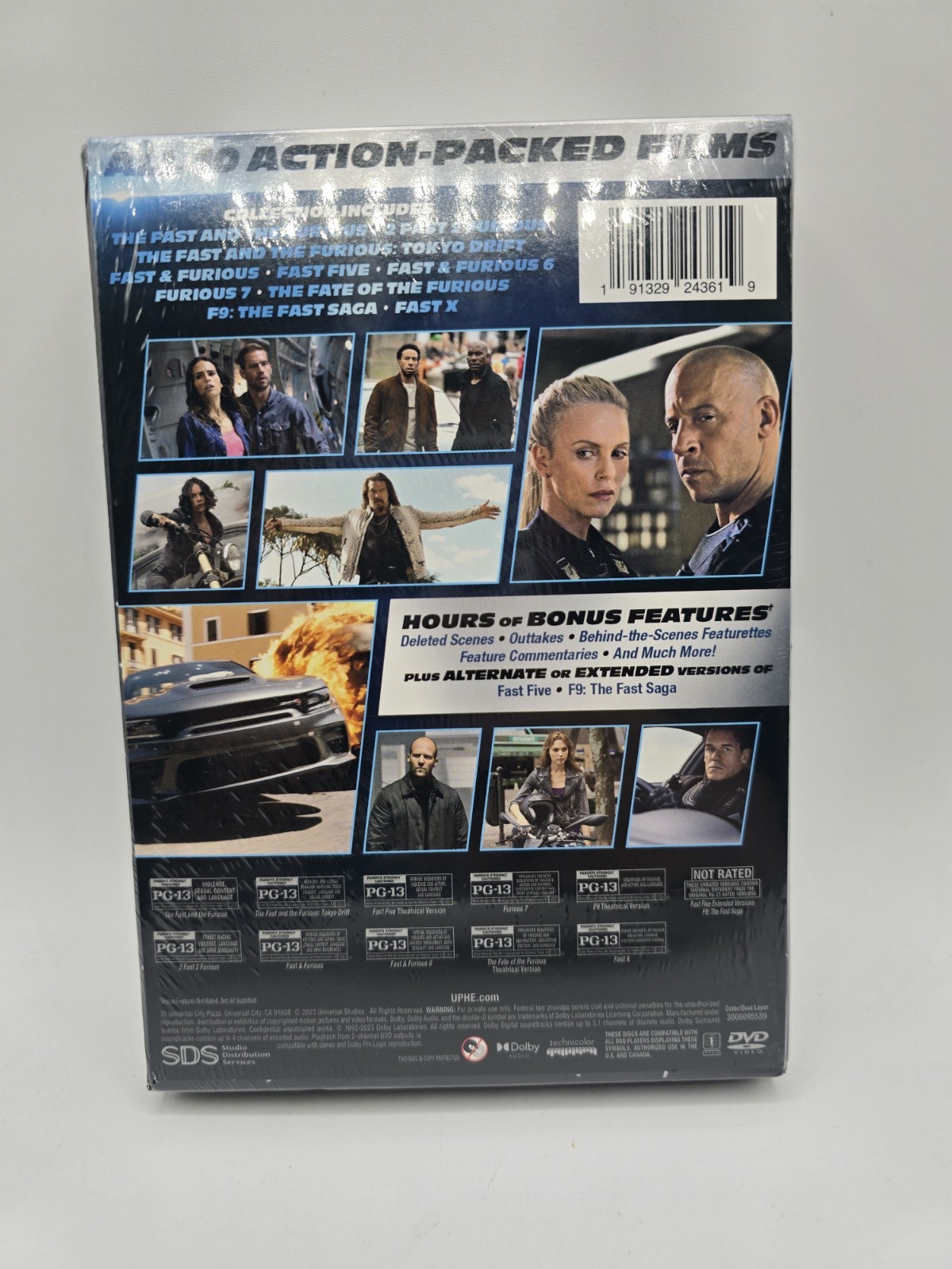 Fast and Furious 10-Movie Film 1-10 Collection DVD 10-Discs New Sealed