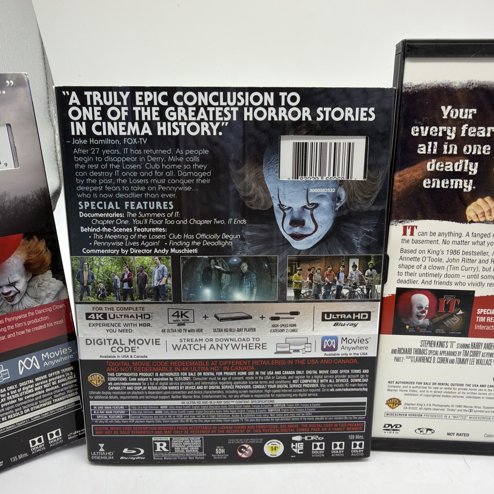 Stephen King’s IT 1 & 2 And 1990 Original Miniseries Blu Ray And Dvd