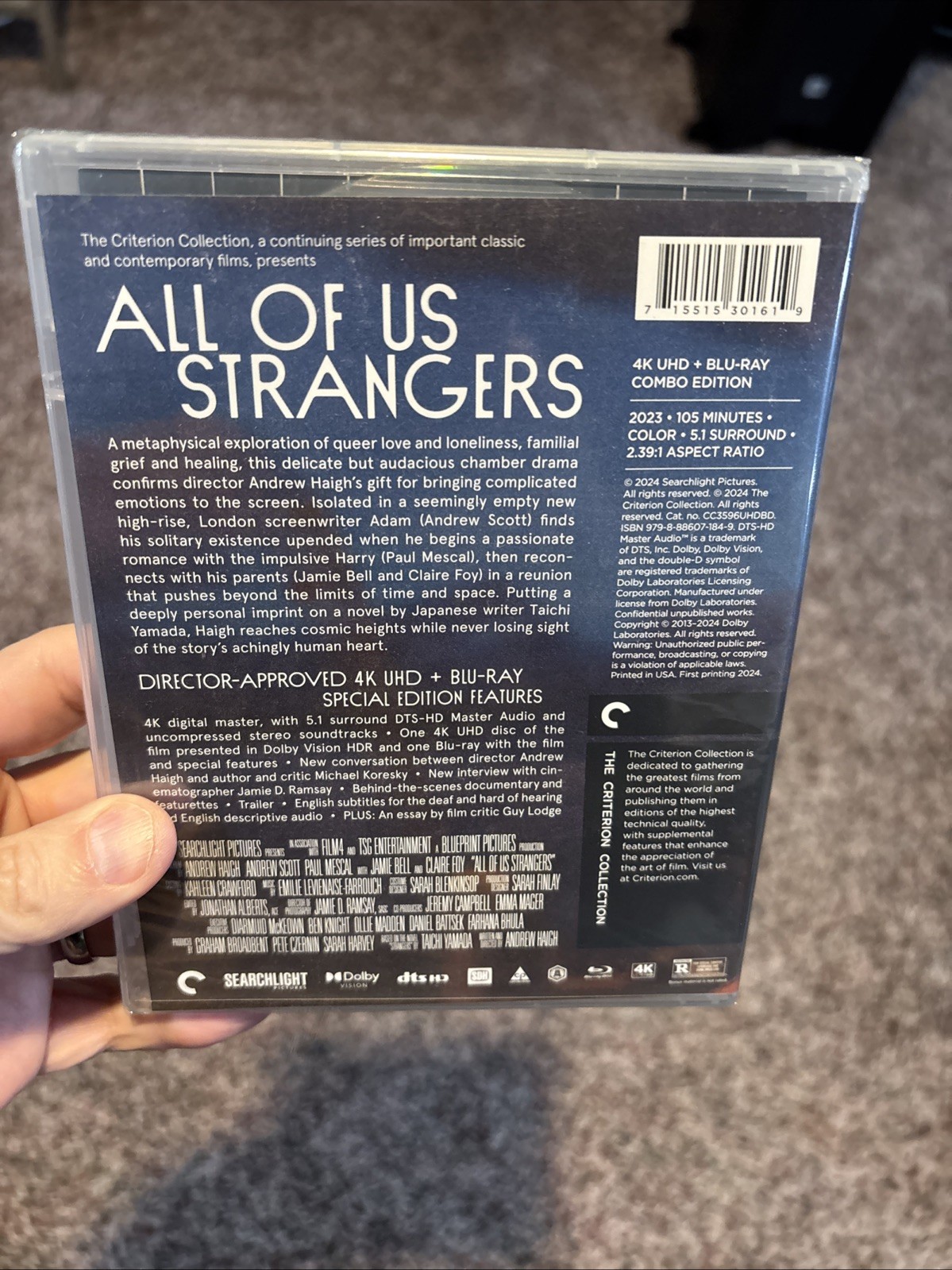 All of Us Strangers (Criterion Collection) (4K Ultra HD, 2023) New/Sealed