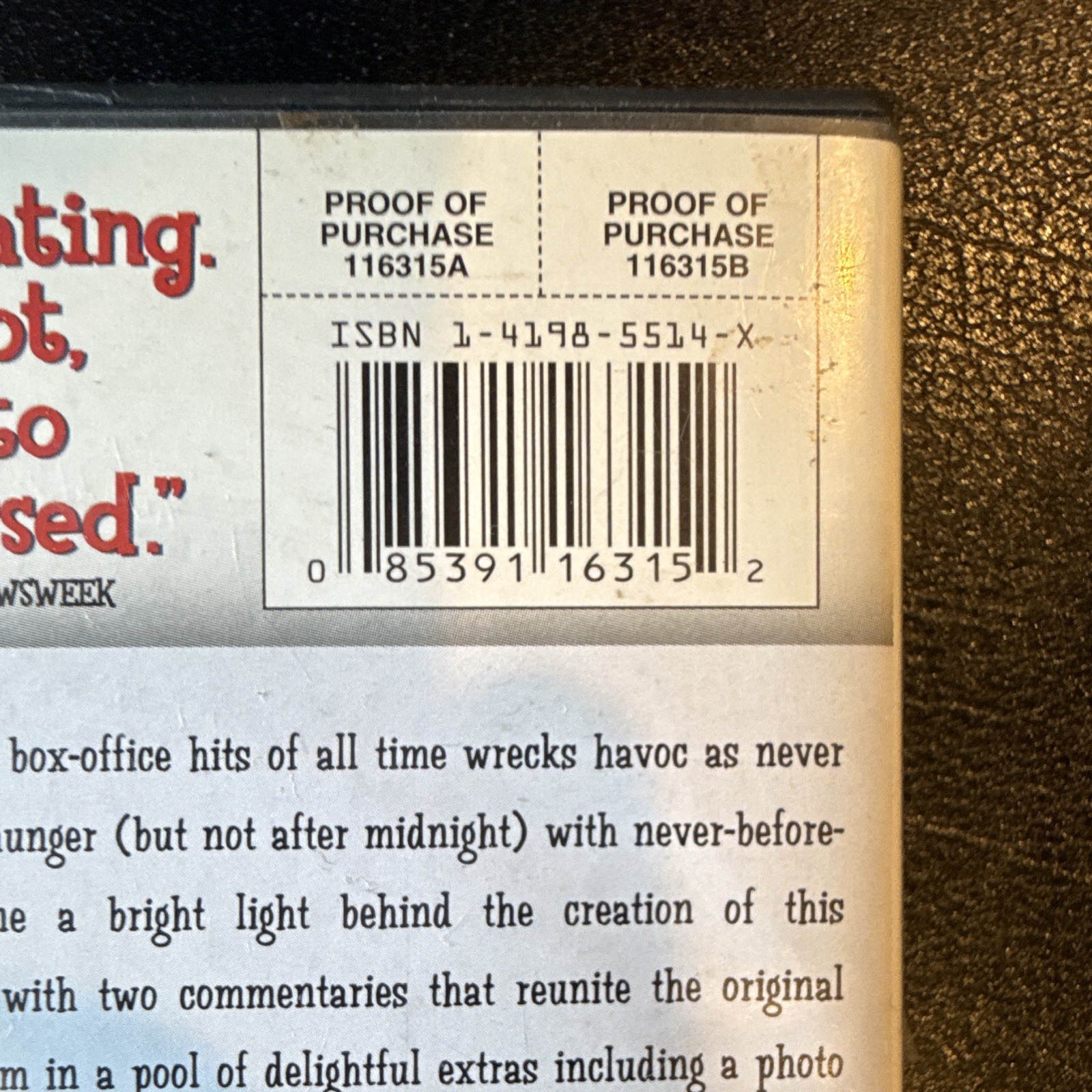 Warner Home Video Gremlins DVD Special Edition Widescreen PG Region 1 106 Min