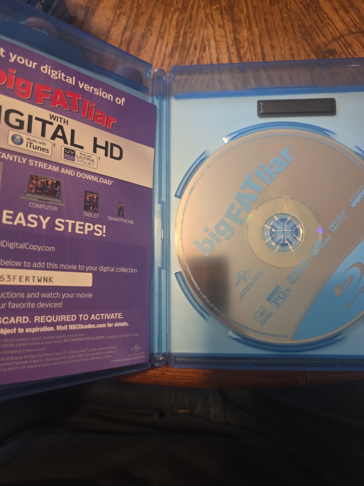Big Fat Liar (Blu-ray Disc, 2014, Includes Digital Copy UltraViolet)