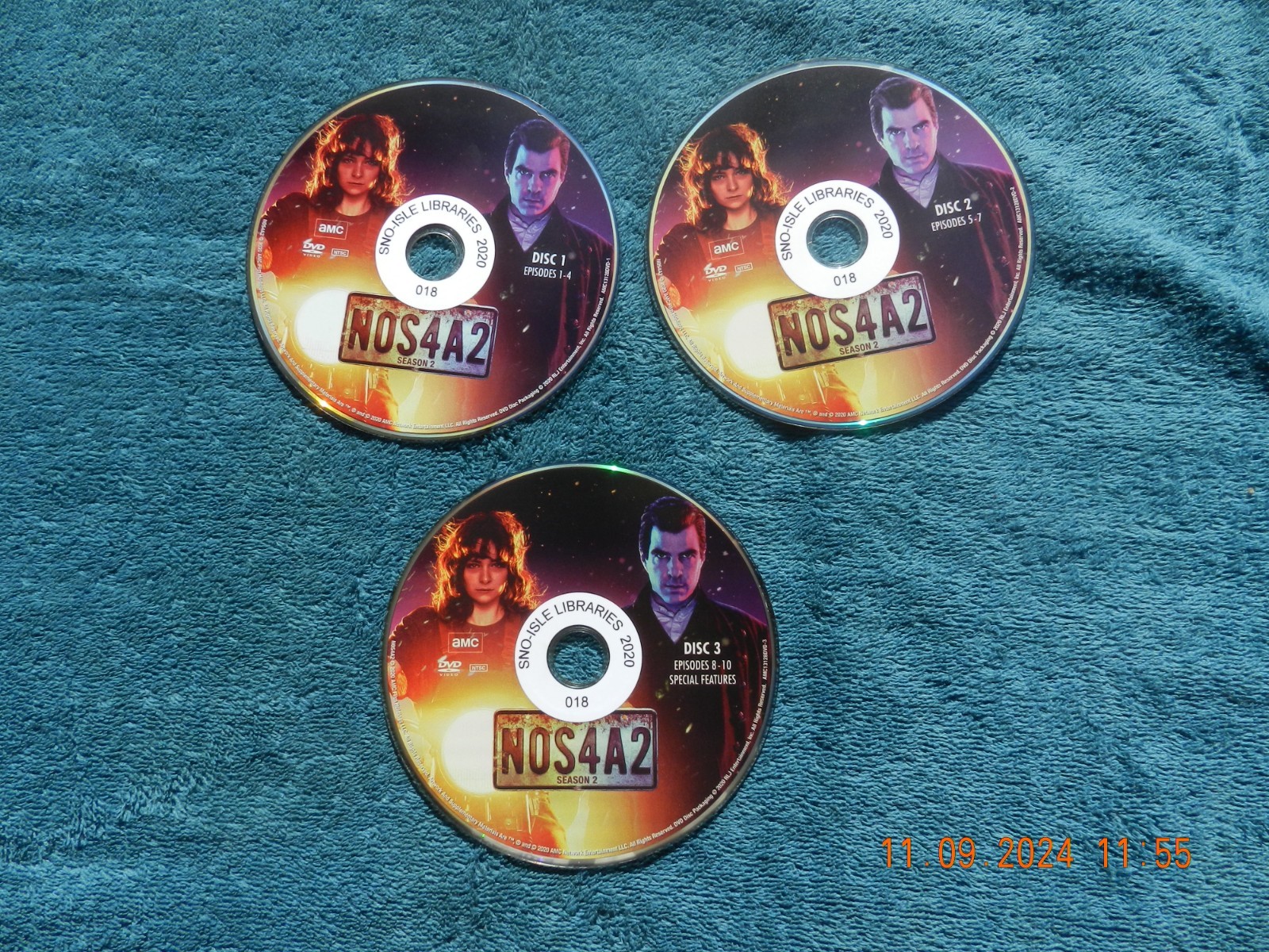 LEAVE ME BLOOD & COOKIES NOS4A2 Zachary Quinto COMPLETE S1-2 DVD AUTHENTIC