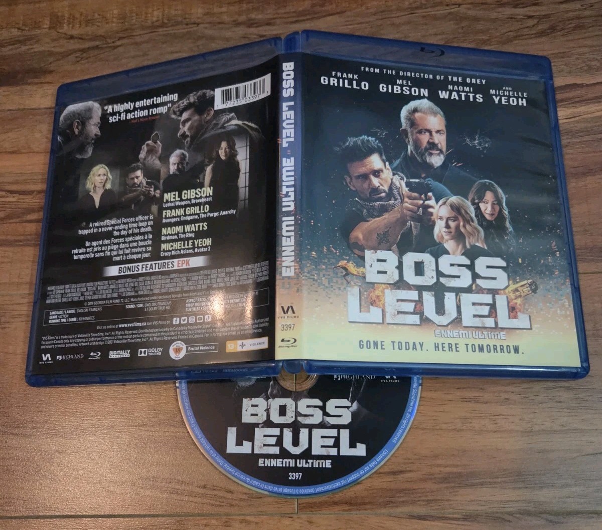 /7512 Boss Level (2021 Frank Grillo, Mel Gibson, Joe Carnahan) Region A Blu-ray
