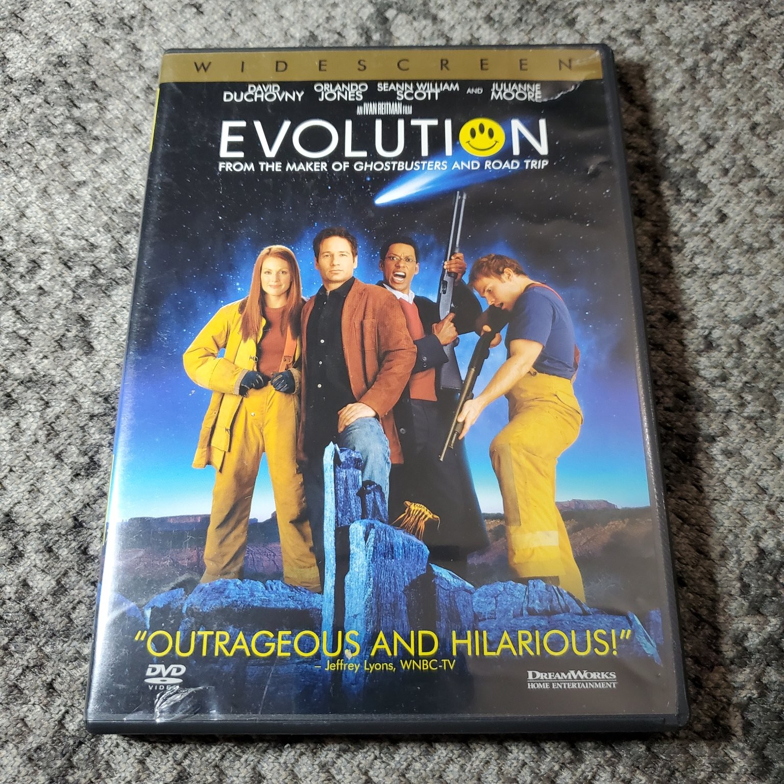 Evolution DVD 2001 Widescreen David Duchovny Orlando Jones Special Features