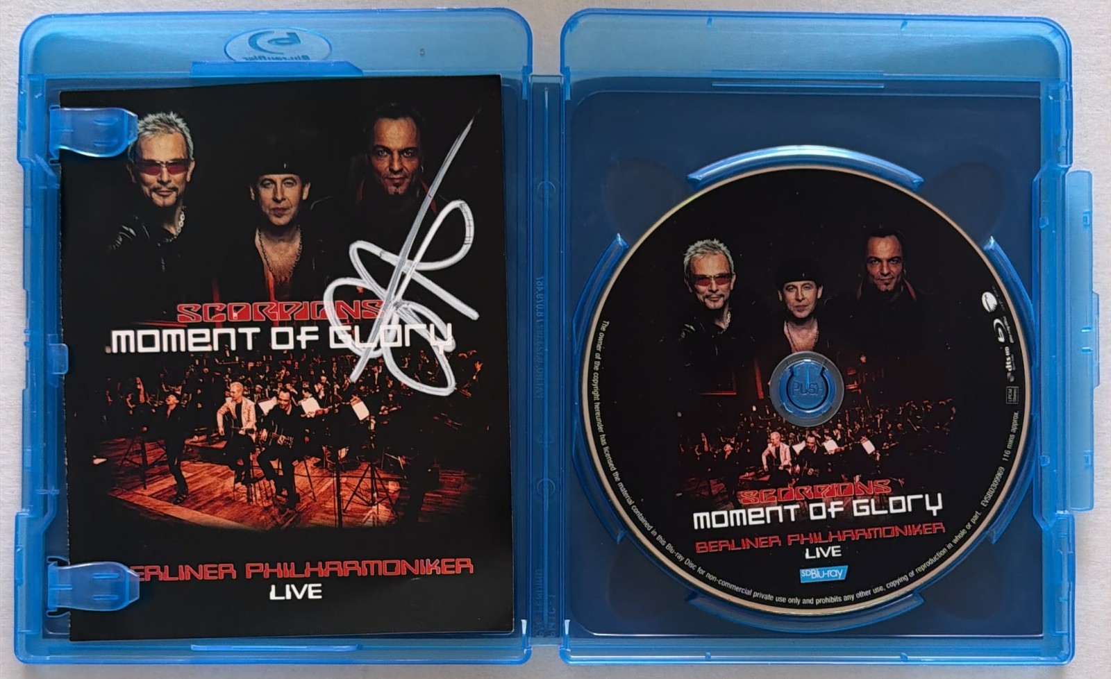 Scorpions Moment of Glory Berliner Philharmoniker (Blu-ray) Signed by Kottak