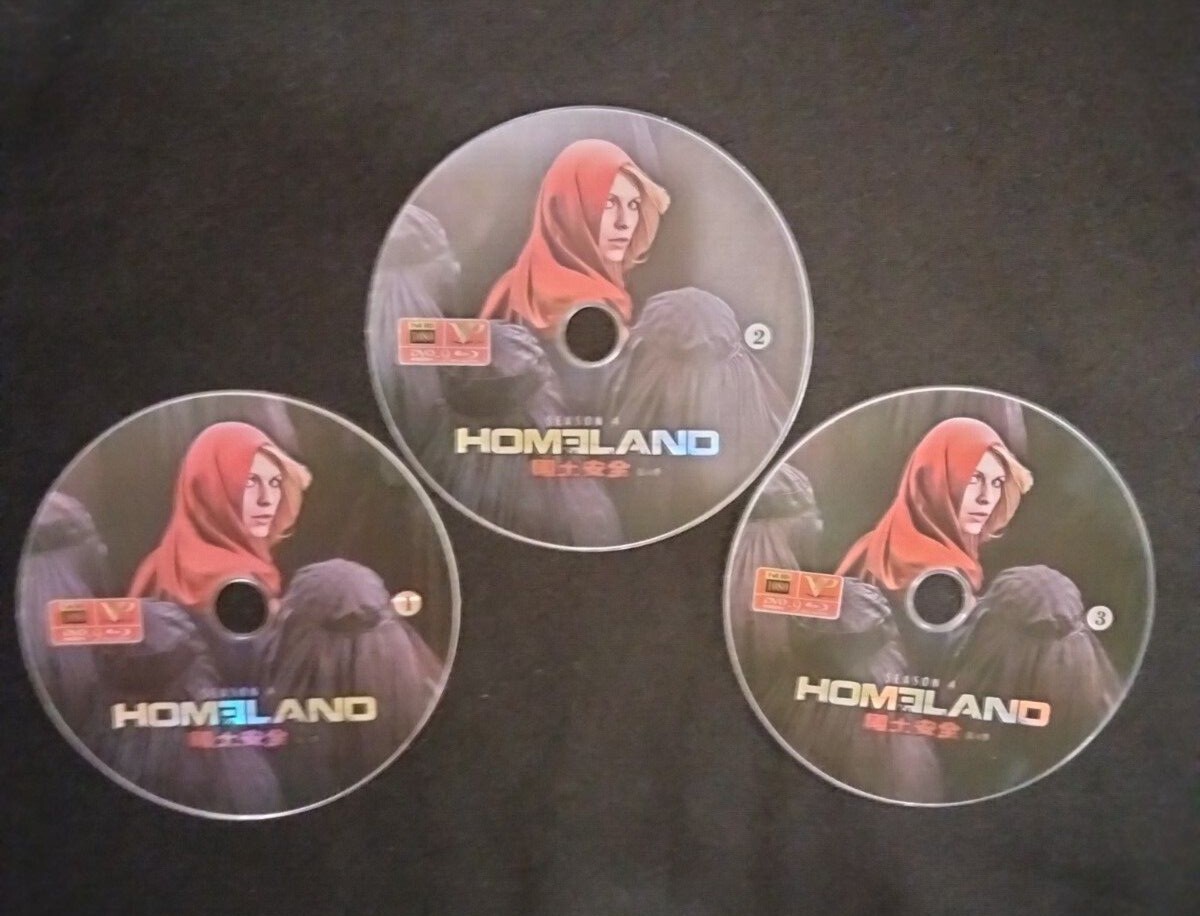 Homeland Season 4 – Showtime 3 Disc Blu-ray DVD Chinese Subtitles