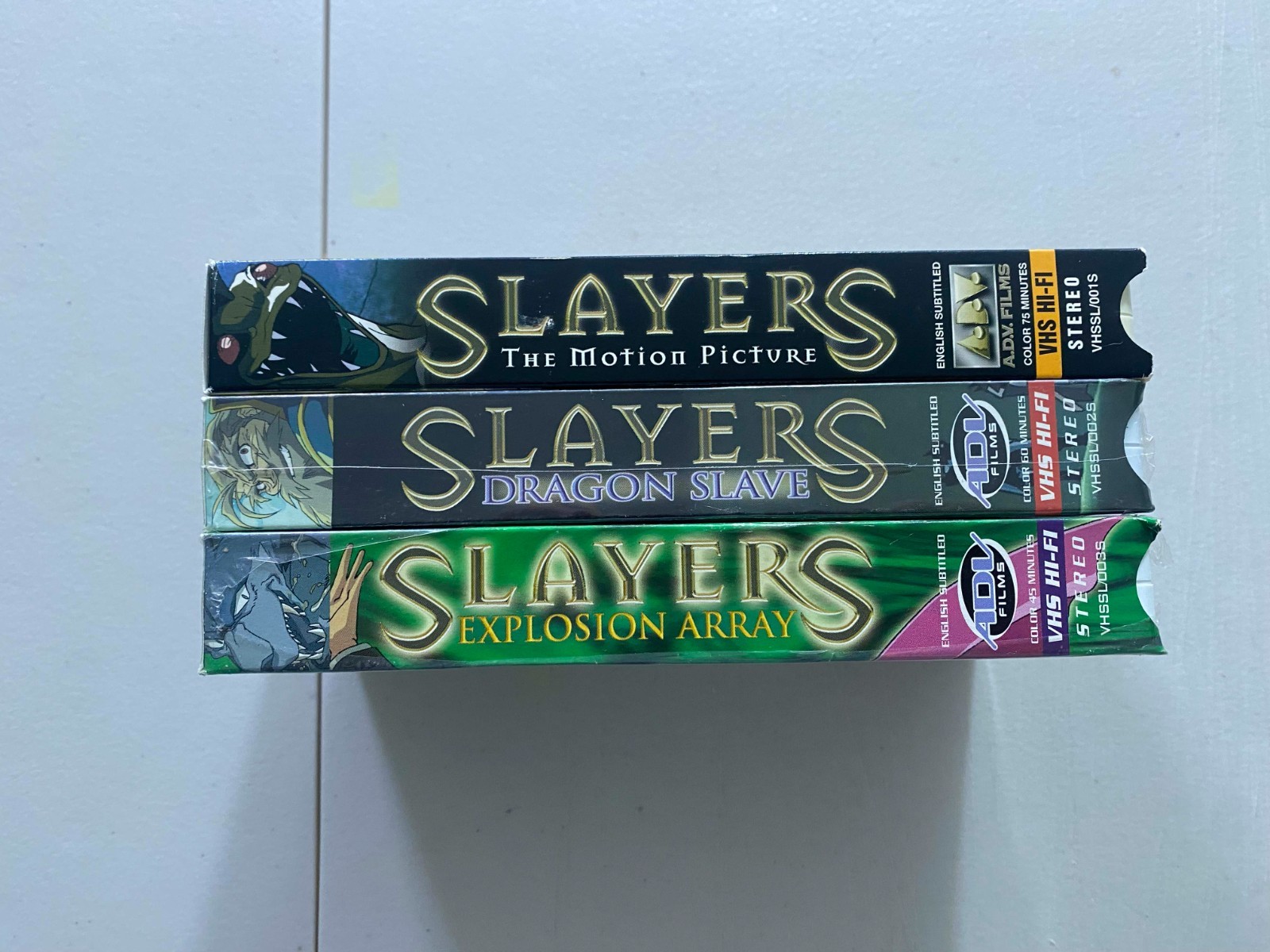 Slayers the Motion Picture + Dragon Slave + Explosion Array (Sub) (VHS) *SEALED