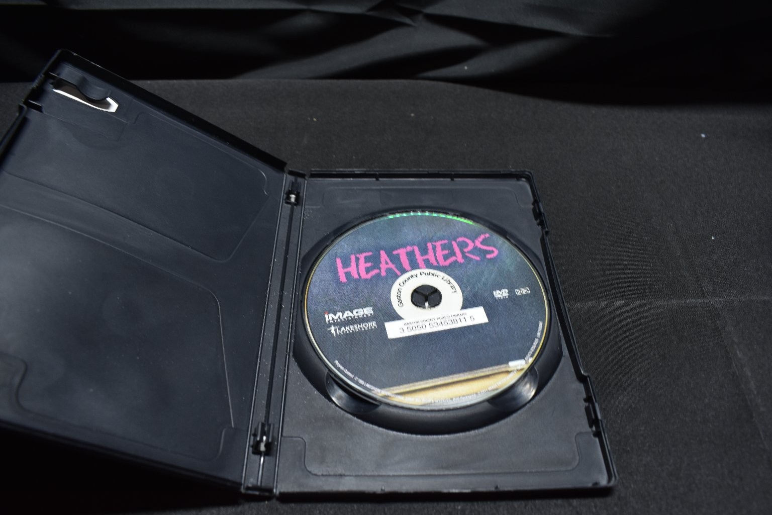 Heathers DVD 1988 Winona Ryder Public Library Withdrawn Version