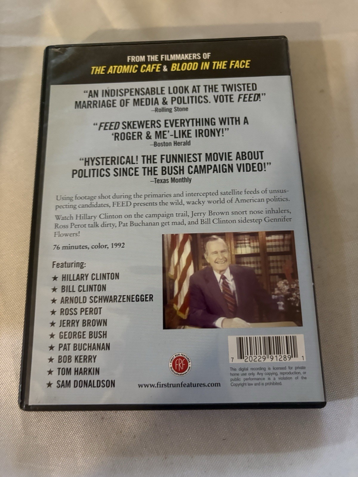 Feed DVD Out of Print RARE 1992 Documentary Media & Politics Clinton Perot Bush