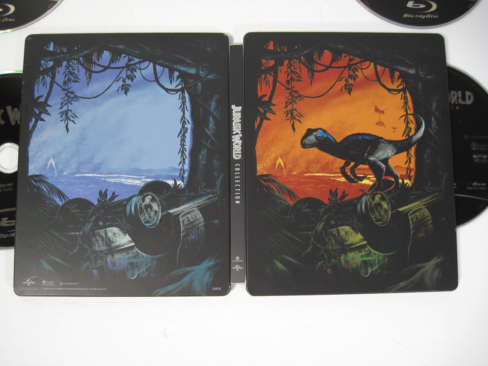Jurassic Park & Jurassic World 5-Movie Collection Steel-Book Blu-ray