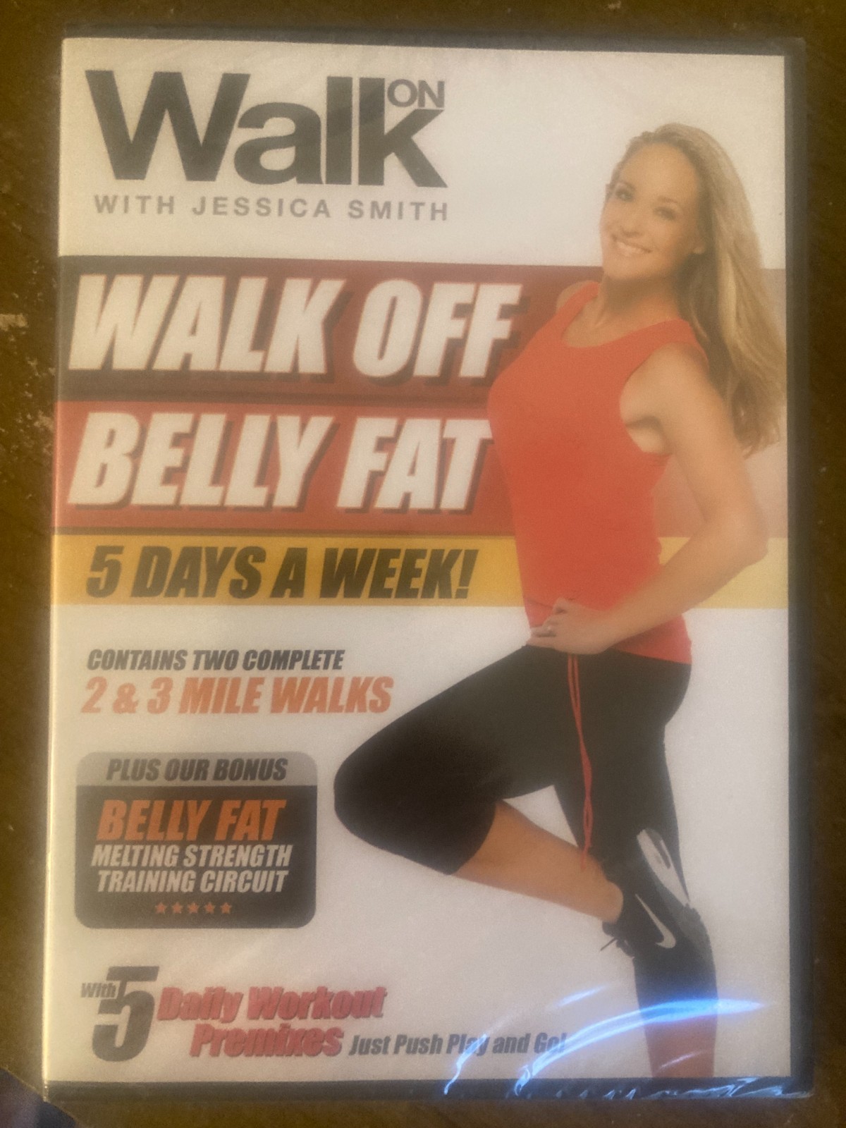 Walk Off Belly Fat DVD Jessica Smith Widescreen Strength Training Workout – NEW
