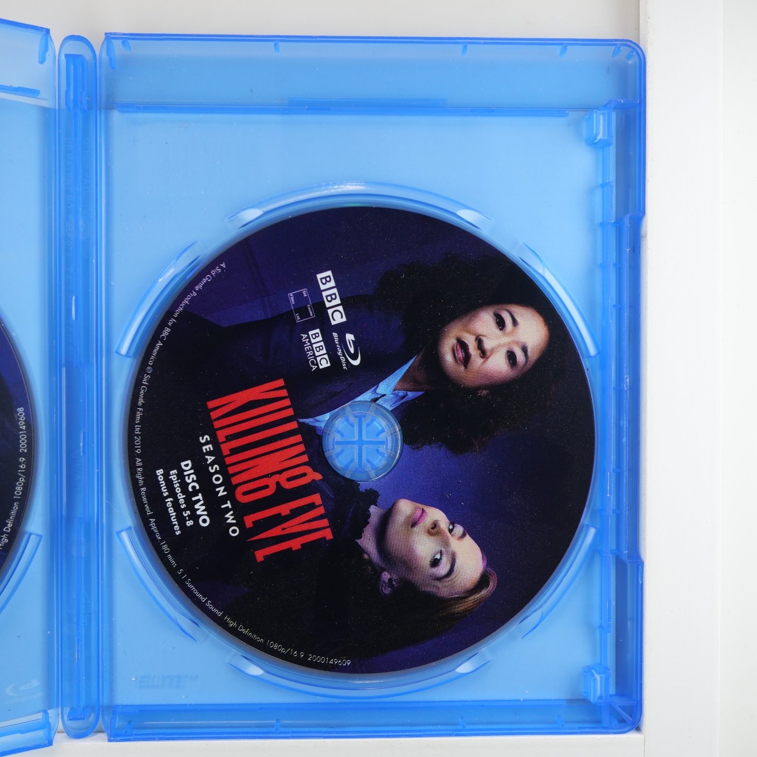 Killing Eve Blu-ray 2019 Season Two Sandra Oh Jodie Comer 2 Disc Set