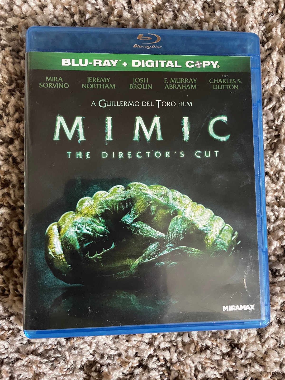 MIMIC (1997) Guillermo Del Toro/Sorvino Miramax (2012) Director’s cut Blu-ray