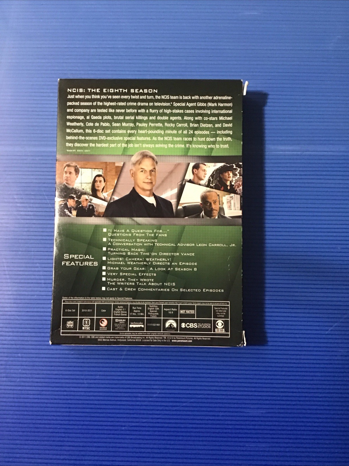 NCIS: Season 8, DVD NTSC, Widescreen, Dolby, Color