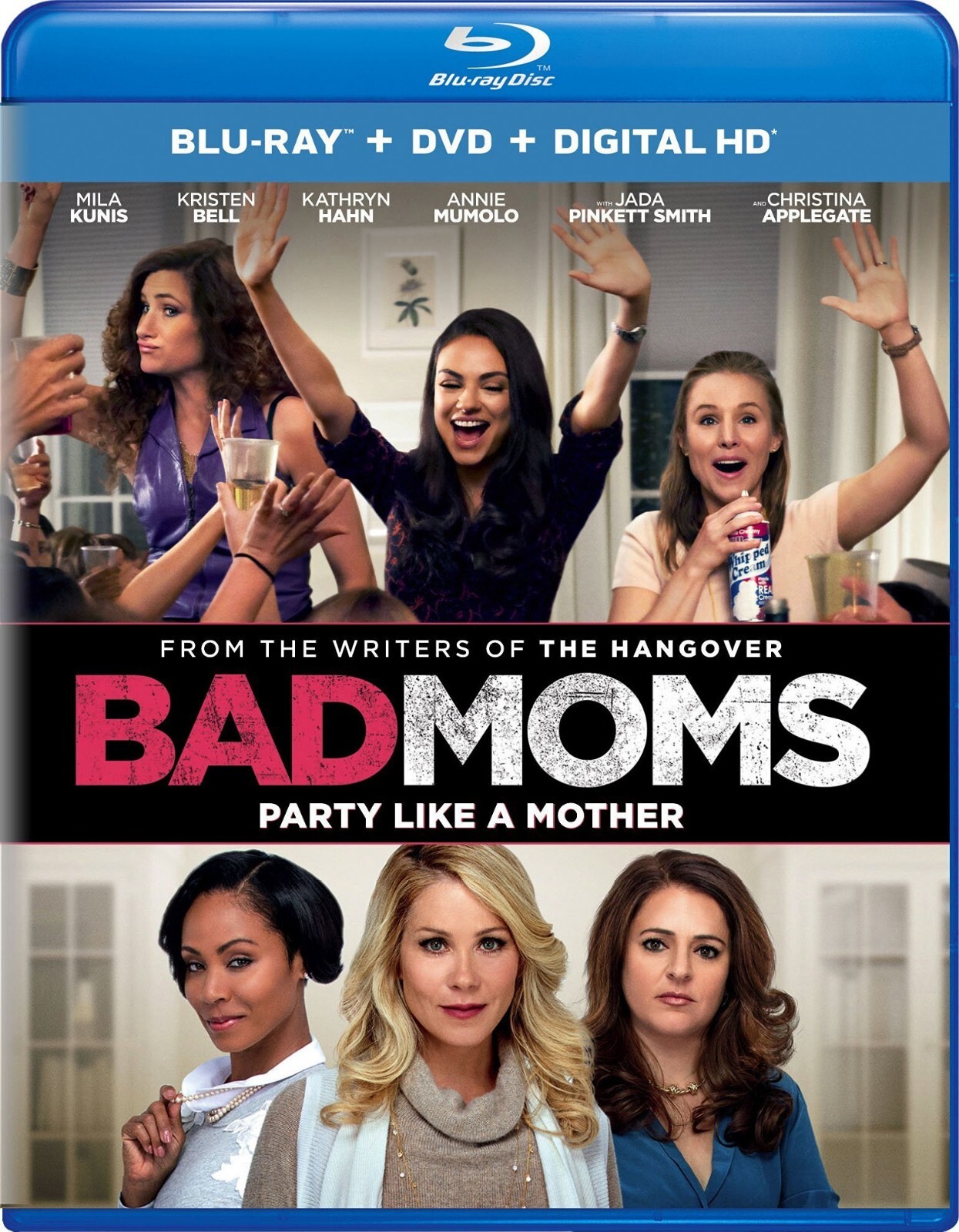 Fun Mom Dinner (Blu-ray Disc + DVD, 2017) + Bad Moms (Blu-ray Disc + DVD, 2016)