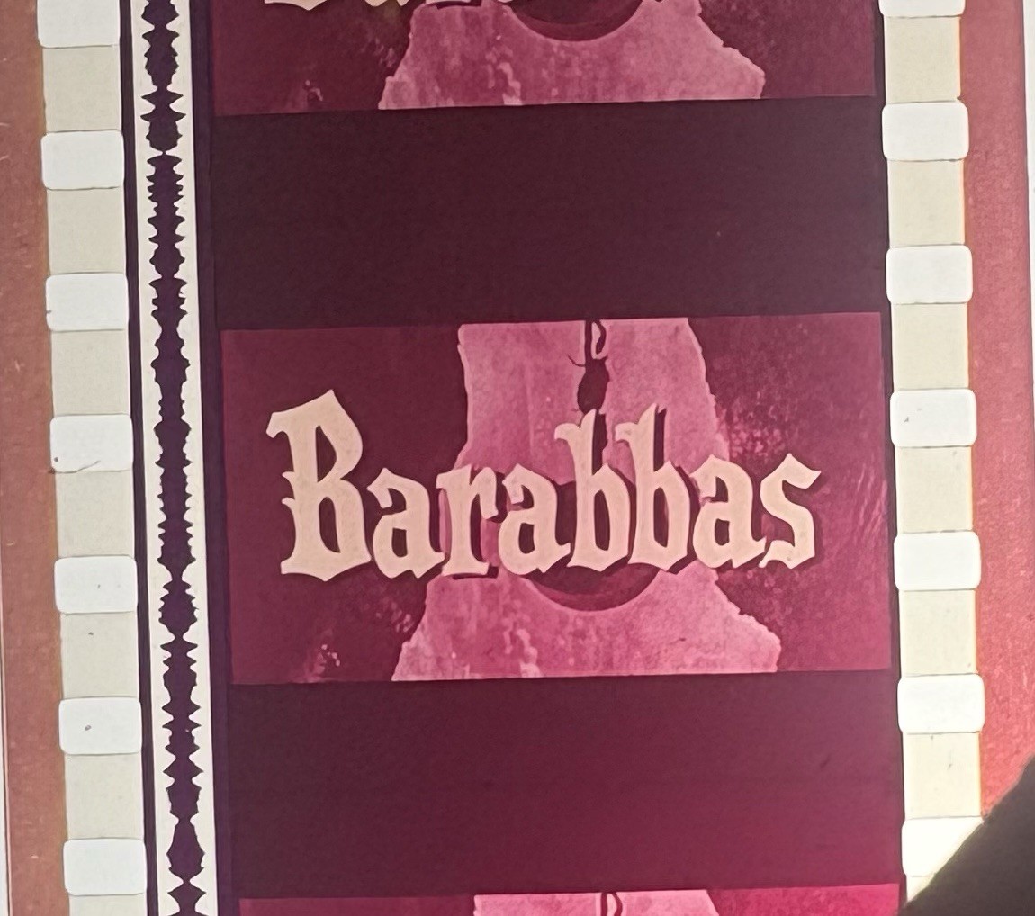 35mm Movie Trailer: BARABBAS 1961 Anthony Quinn Bible Epic LONG