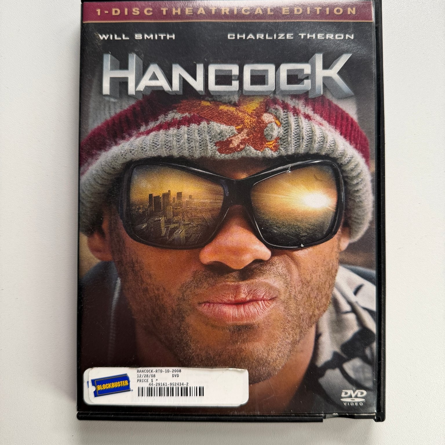 Hancock DVD 2008 Theatrical Edition Will Smith Charlize Theron Peter Berg