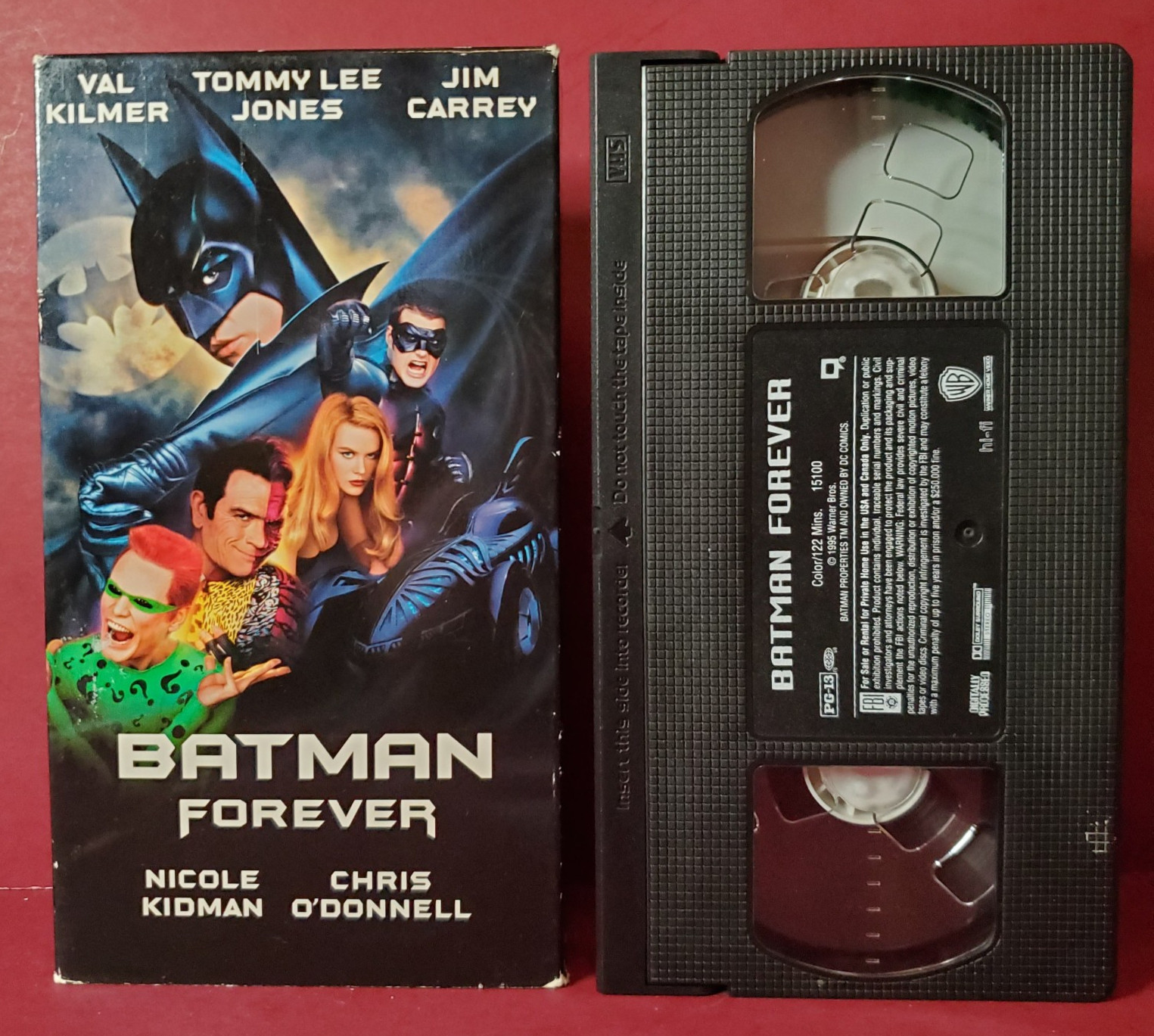 VHS Batman Forever- Jim Carrey, Val Kilmer, Nicole Kidman *BUY 2 GET 1 FREE*