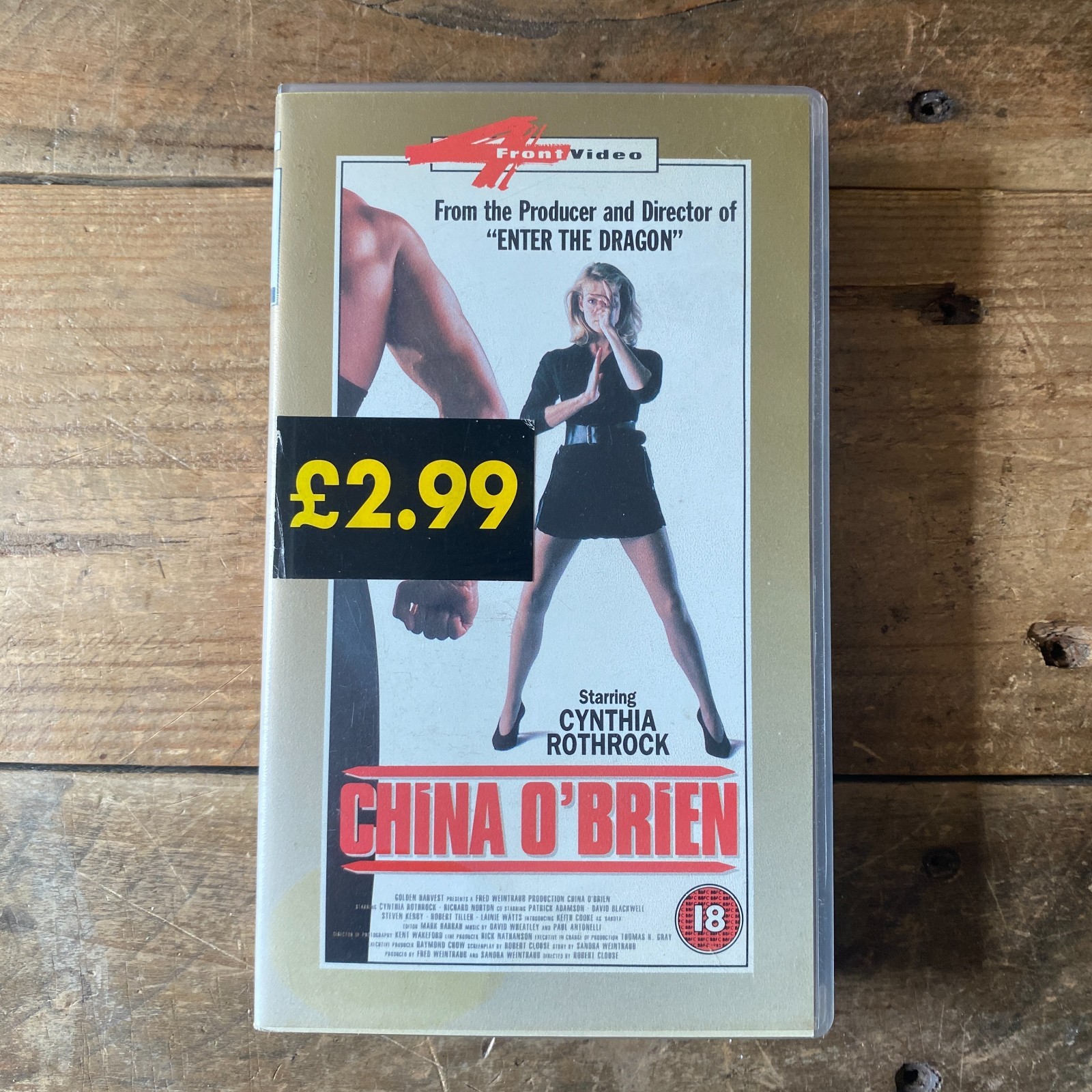 China O’Brien VHS – Robert Clouse – Cynthia Rothrock – 4Front Video 1992