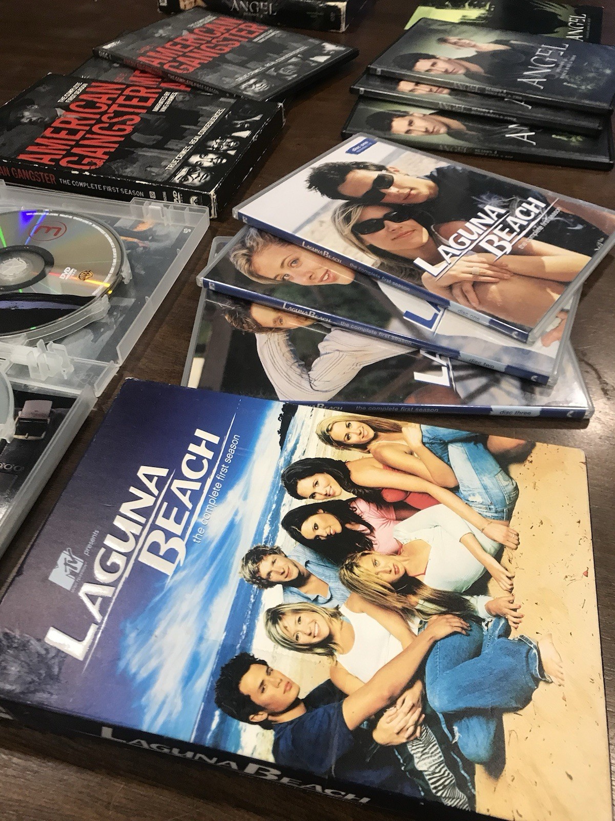 Series Boxsets DVD Lot 17 Discs Laguna Beach American Gangster Angel Terminator
