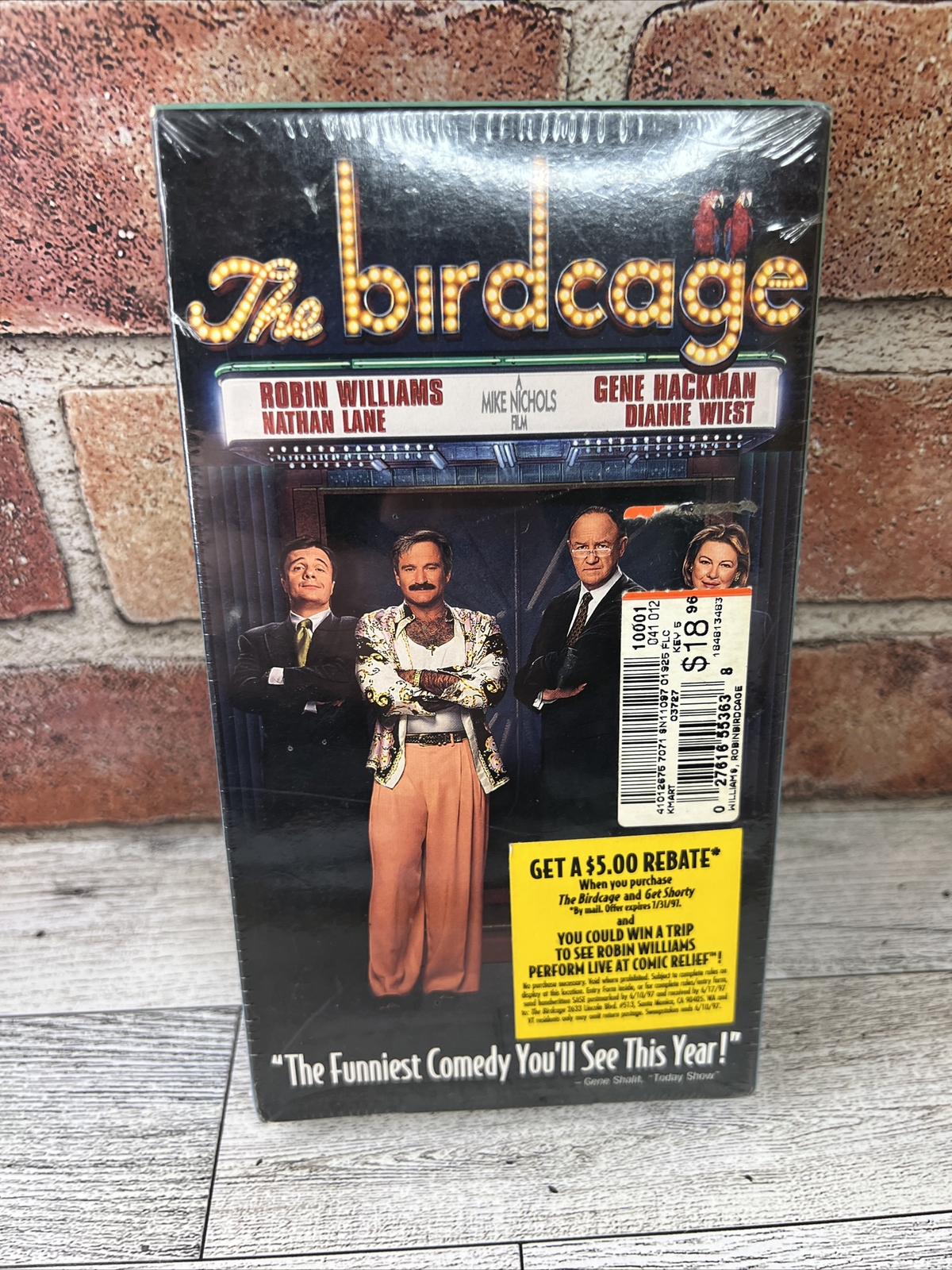 The Birdcage (VHS, 1996) Robin Williams Gene Hackman Nathan Lane NEW SEALED